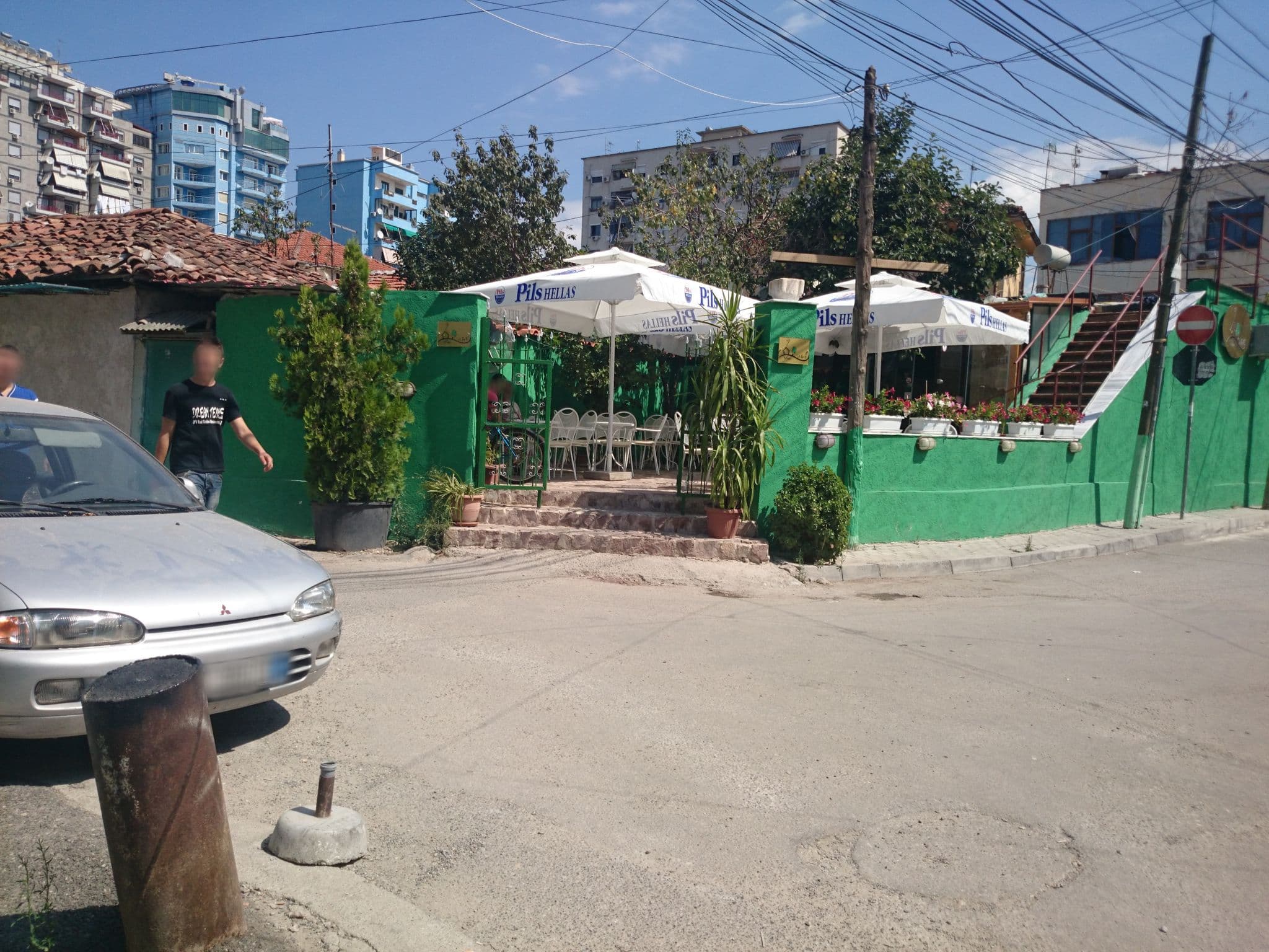 Street view near GM Tirana Hostel, Tirana