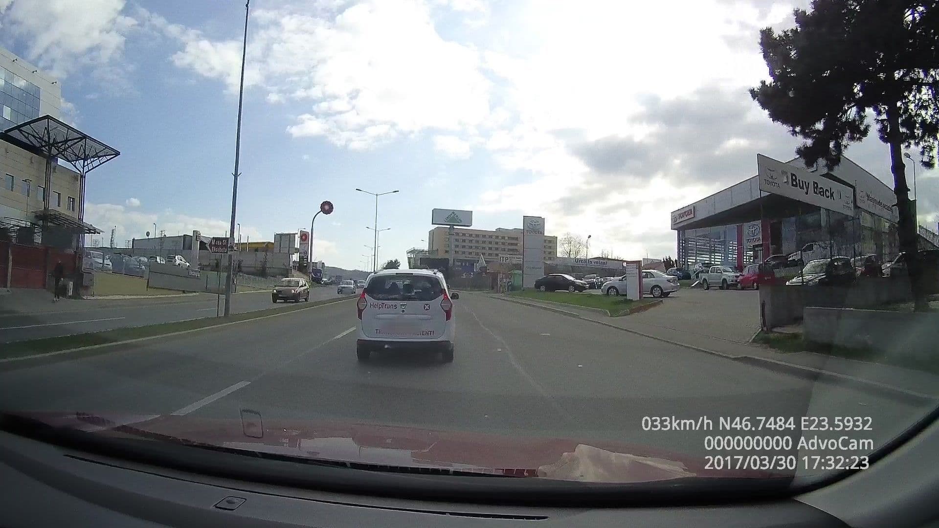 Street view near Hotel Gala, Cluj-Napoca