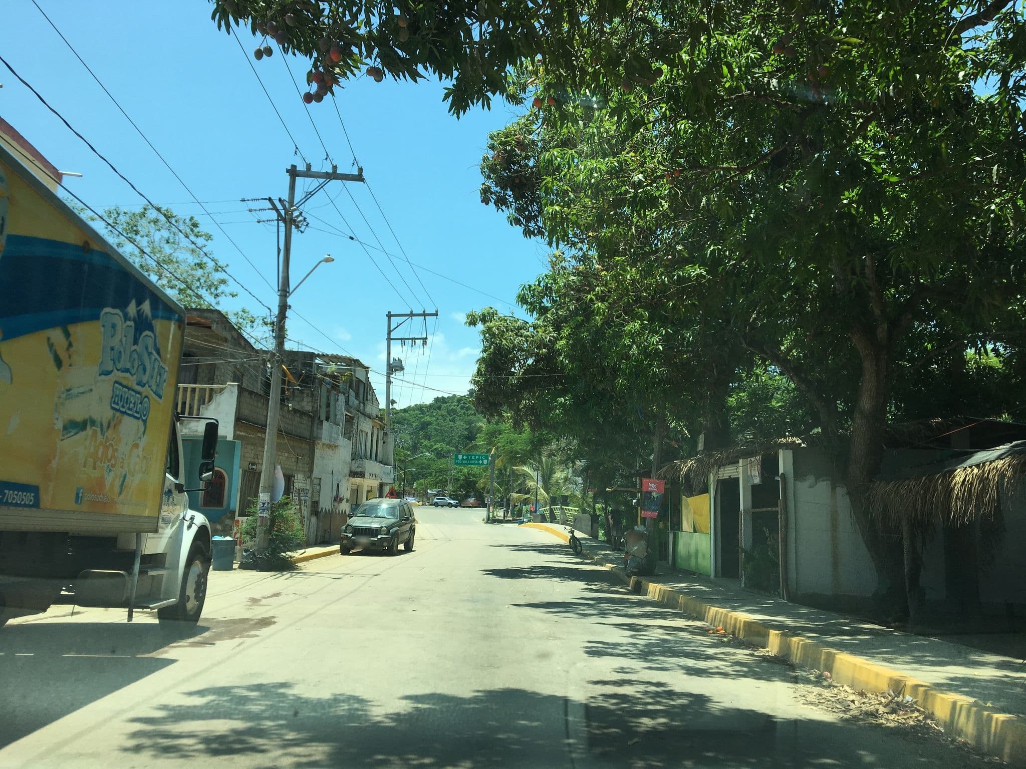 Street view near Hotelito Mar Azul, Sayulita — © ccossio (CC BY-SA · Mapillary)
