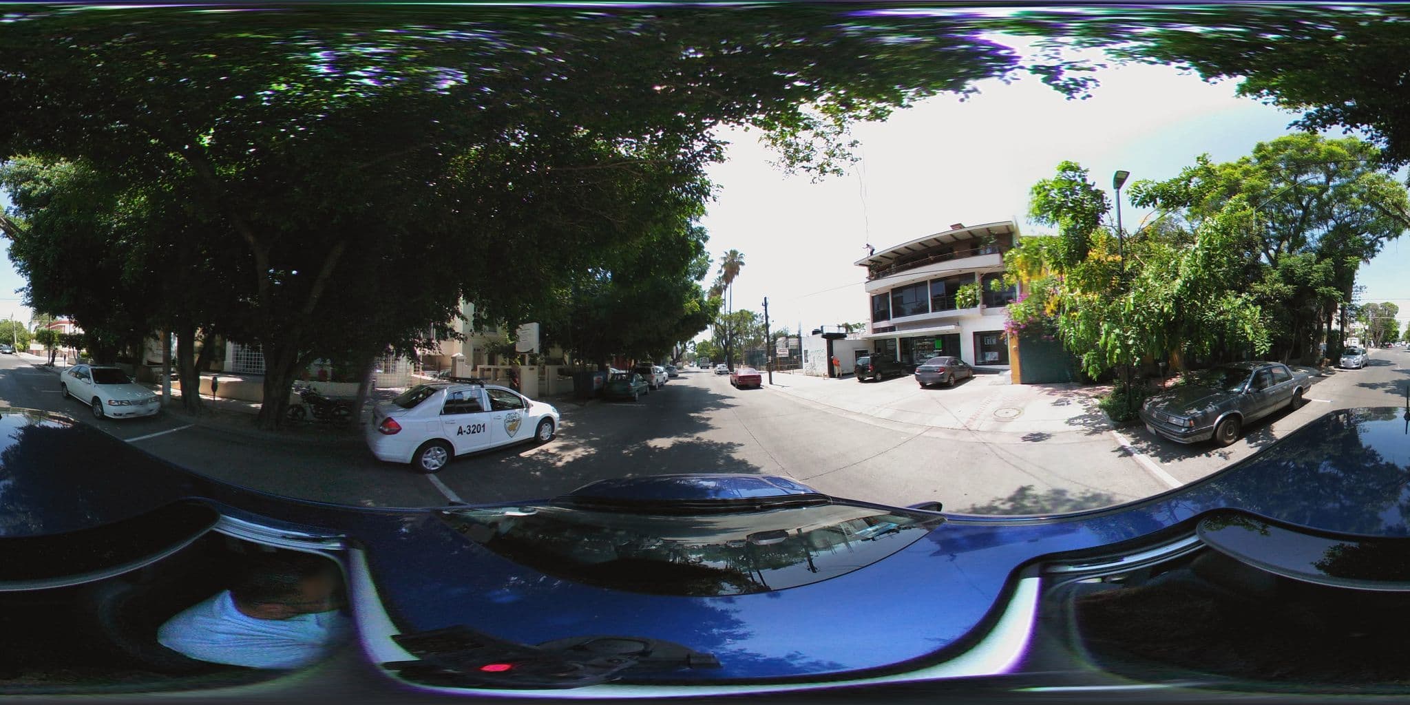 Street view near Hostal Emerson, Guadalajara — © ccossio (CC BY-SA · Mapillary)