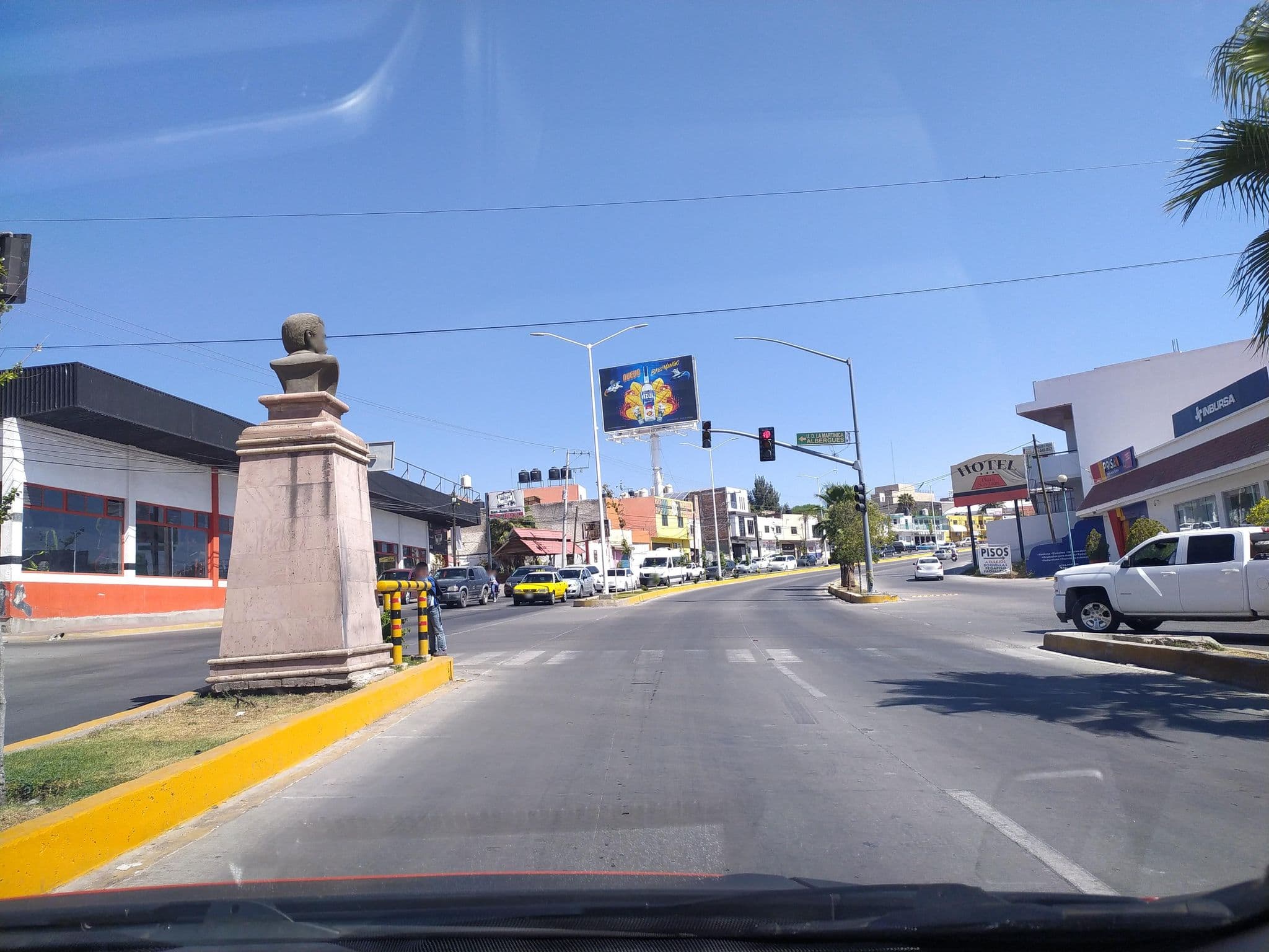 Street view near Hotel Plaza San Juan, San Juan de los Lagos — © xe1gyp (CC BY-SA · Mapillary)
