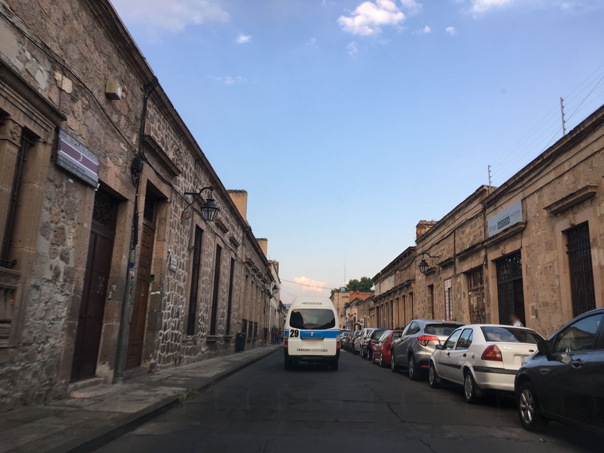 Street view near Casa Eugenia, Morelia — © nicovargas (CC BY-SA · Mapillary)
