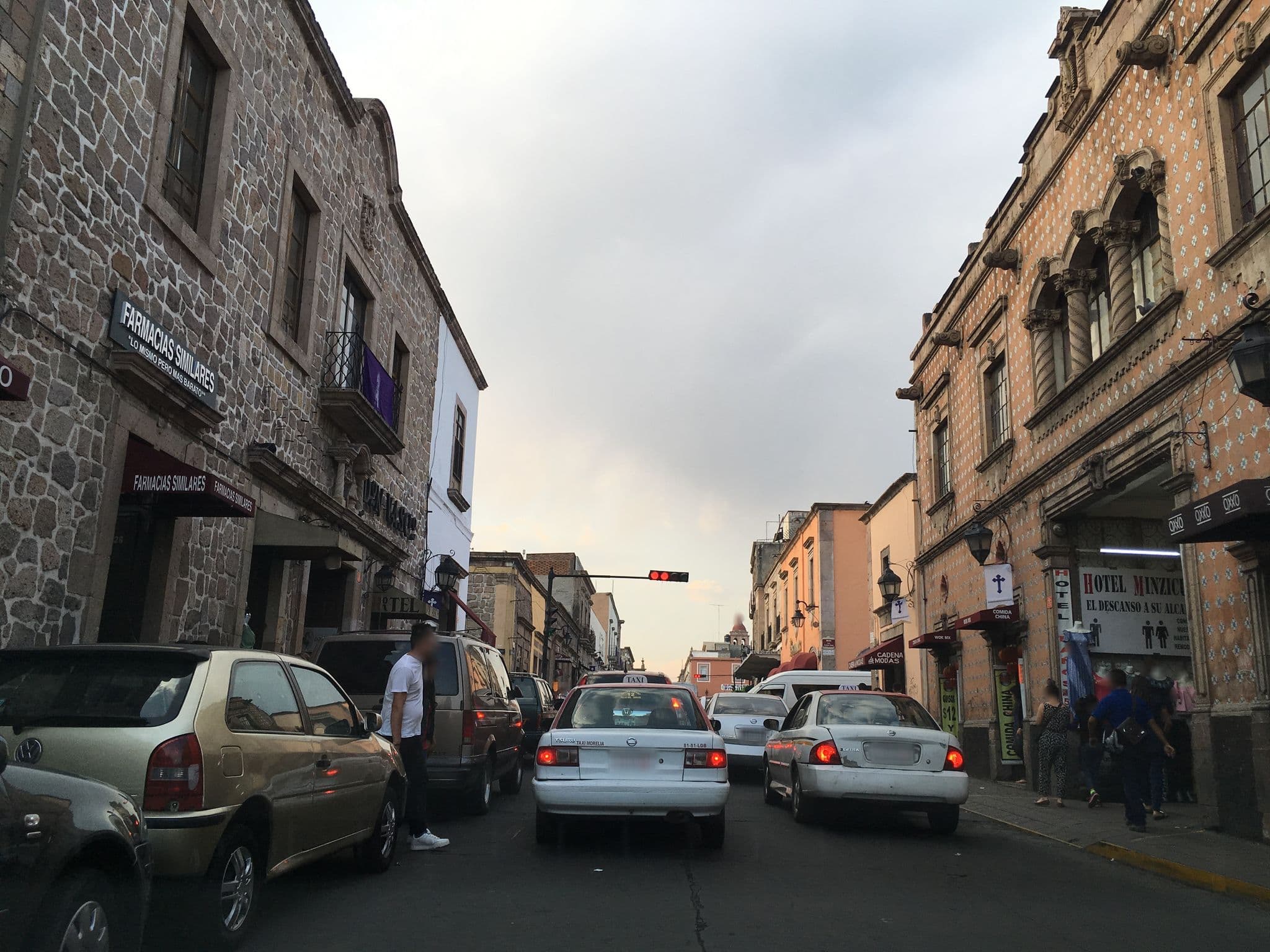 Street view near Hotel Posada Don Vasco, Morelia — © nicovargas (CC BY-SA · Mapillary)