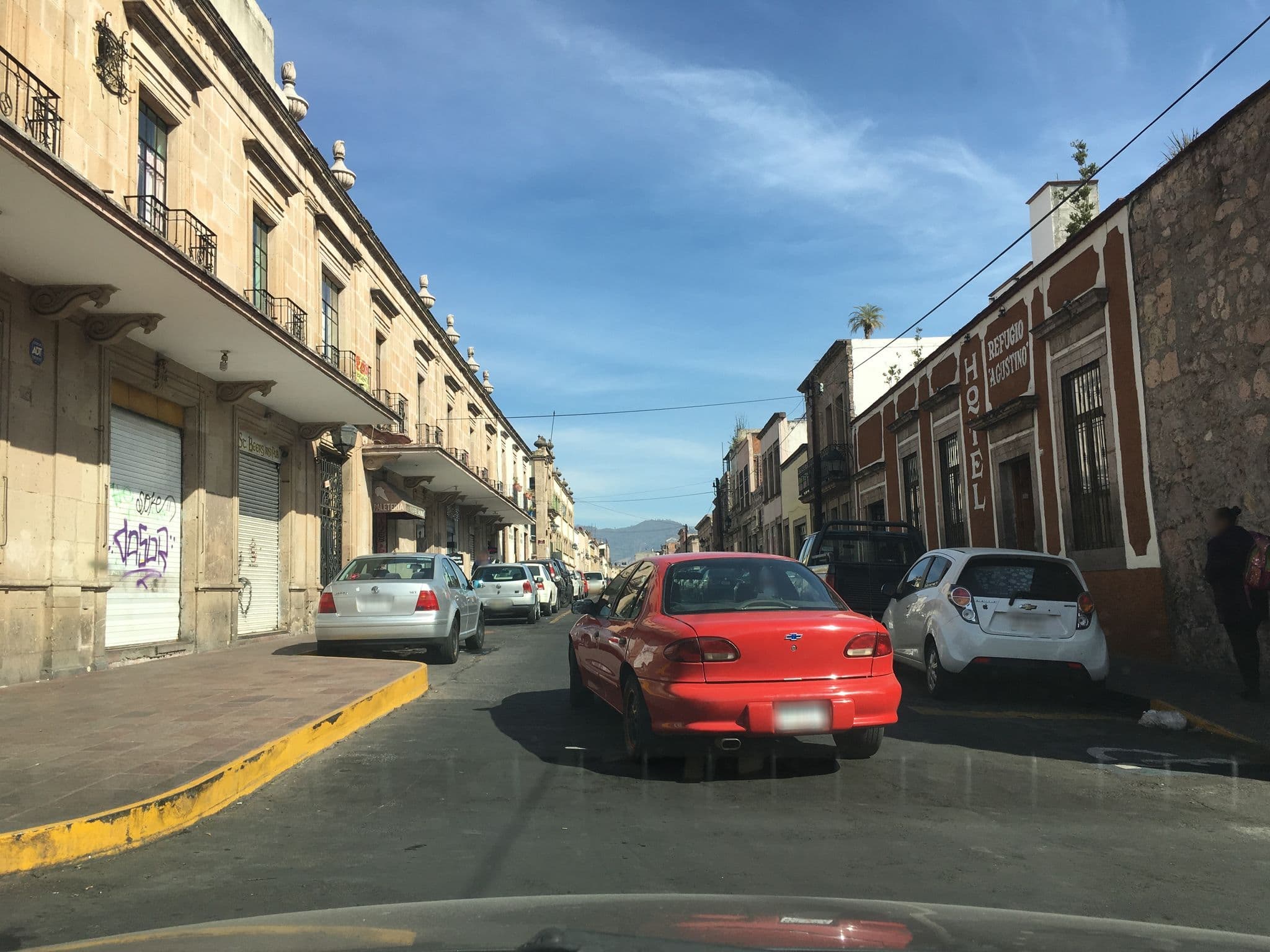 Street view near Casa vieja hotel boutique, Morelia — © nicovargas (CC BY-SA · Mapillary)
