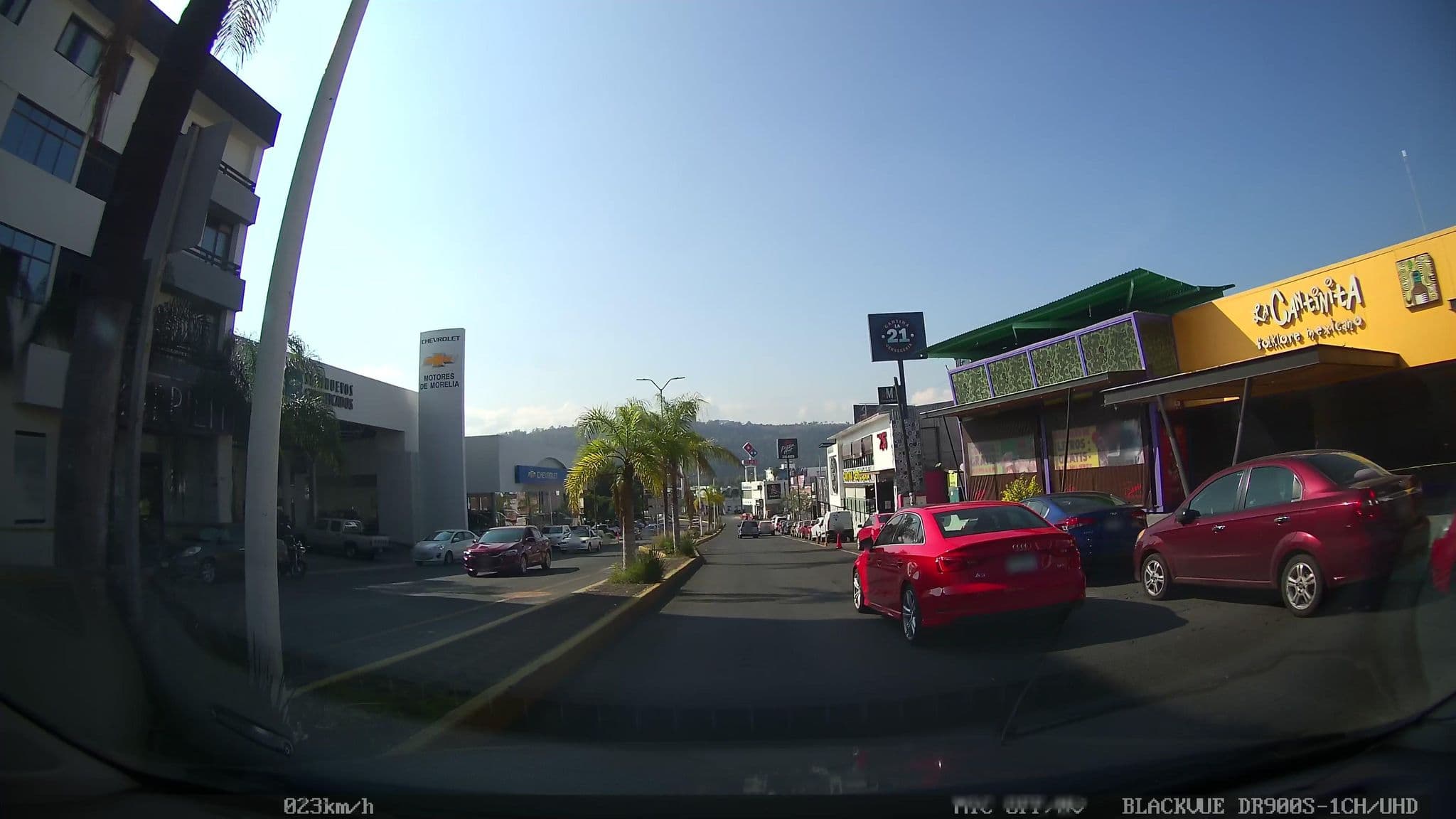 Street view near Hotel & Suites Estanza, Morelia — © nicovargas (CC BY-SA · Mapillary)