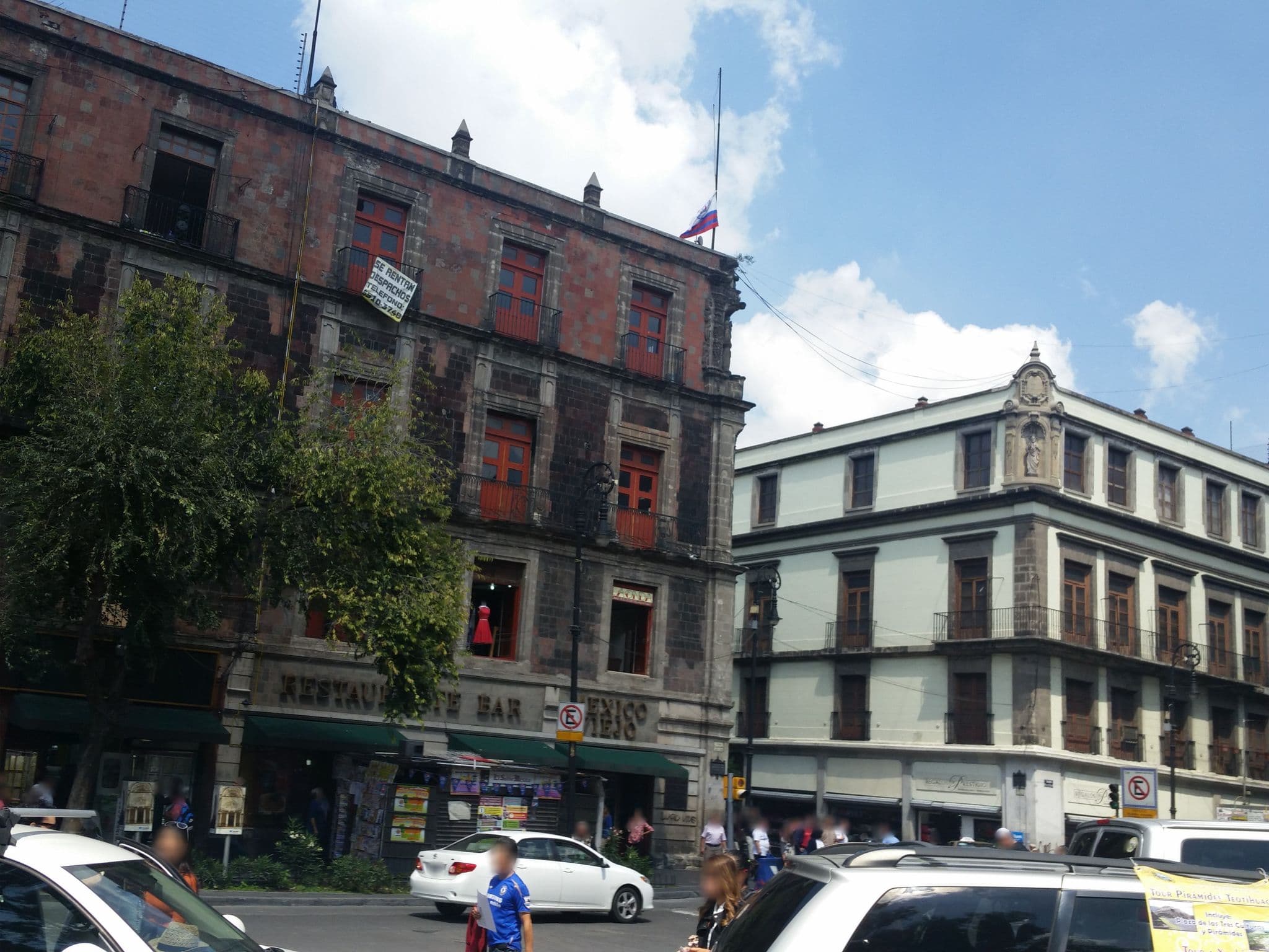 Street view near Hostal Catedral, Mexico City — © capacapa (CC BY-SA · Mapillary)