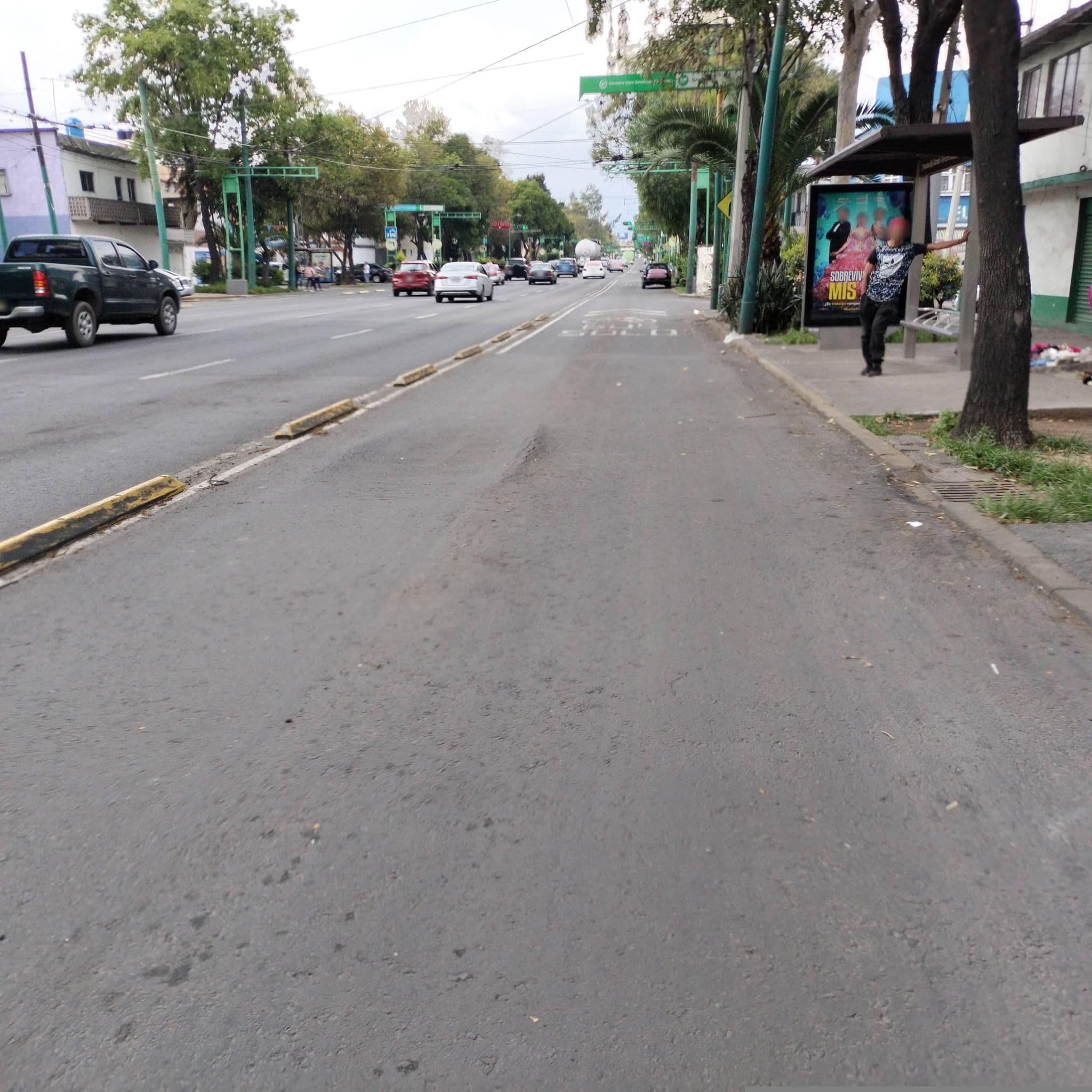 Street view near Mafer's room, Cuauhtémoc — © brujulanorte (CC BY-SA · Mapillary)