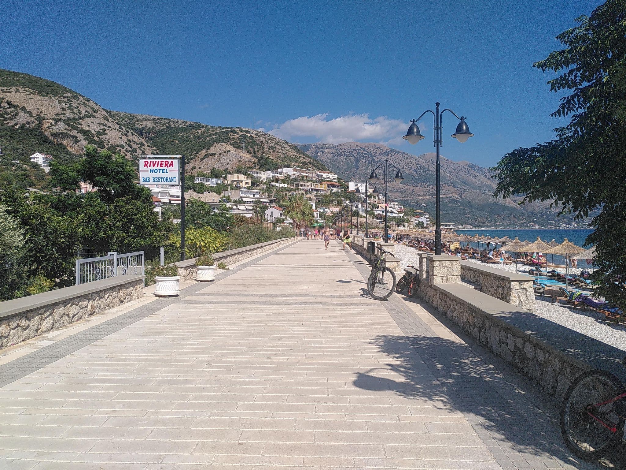 Street view near Hotel Riviera, Himarë — © sitarane (CC BY-SA · Mapillary)