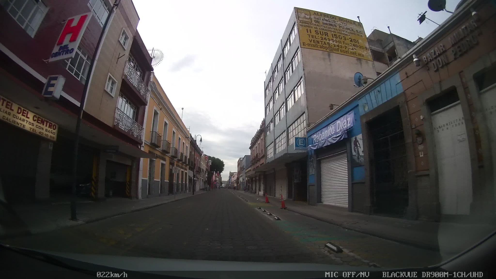 Street view near Hotel El Centro, Puebla — © kaart_4 (CC BY-SA · Mapillary)