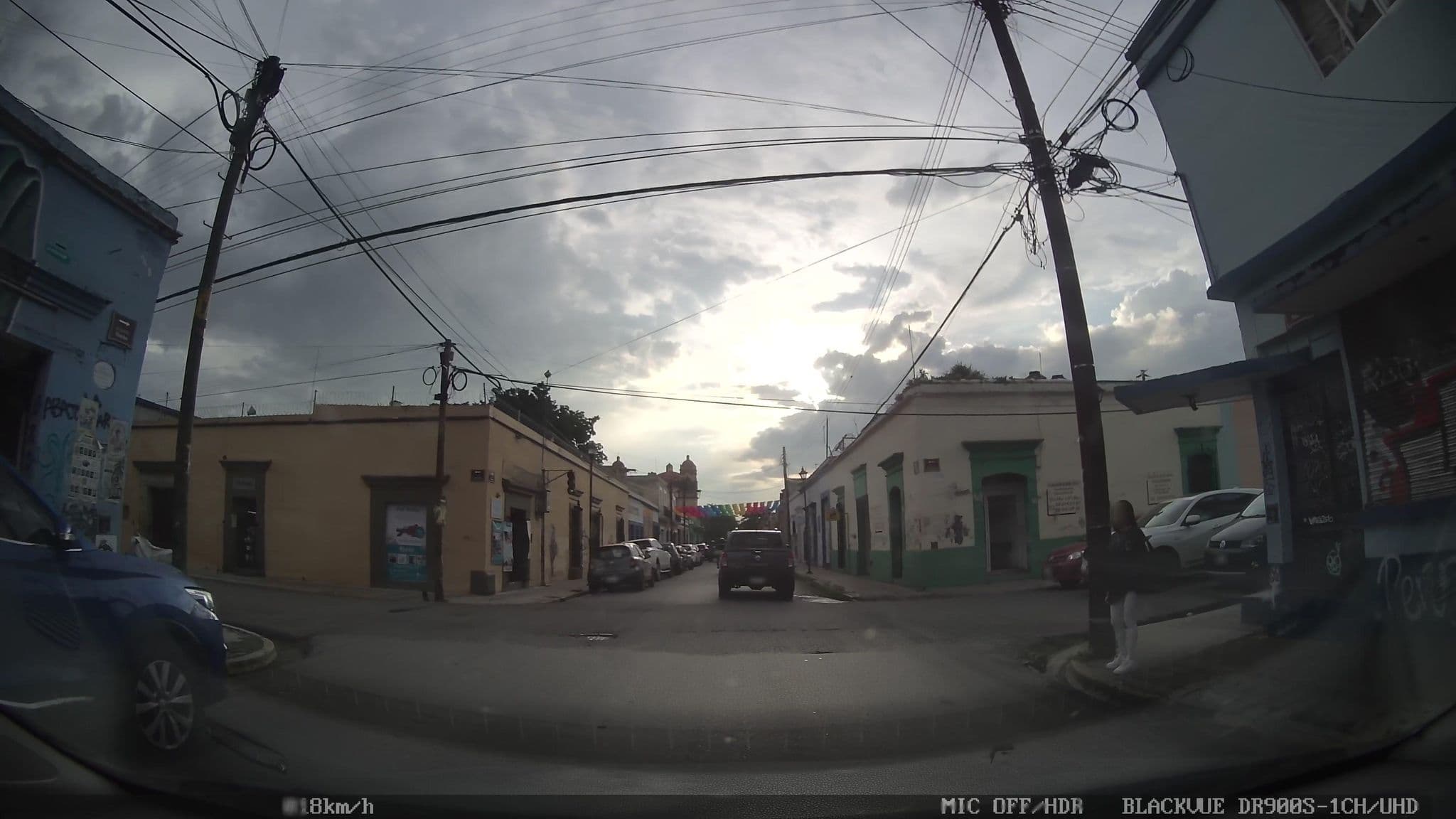 Street view near Hostal Chocolate, Oaxaca — © nicovargas (CC BY-SA · Mapillary)