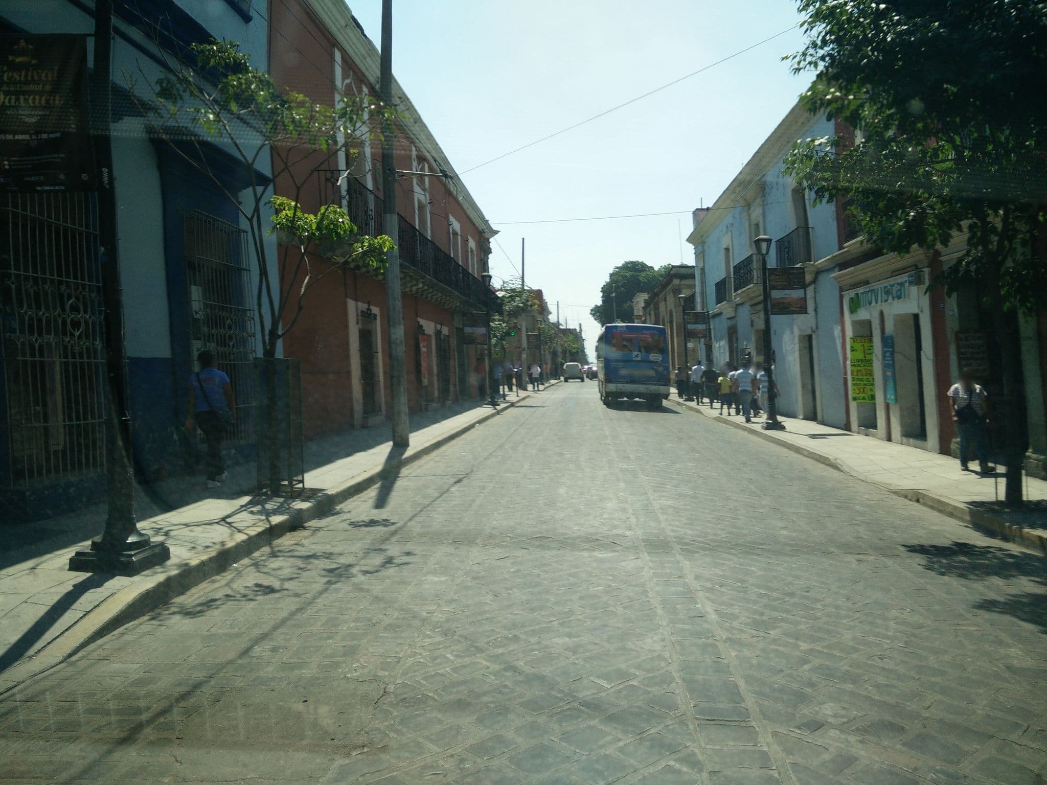 Street view near Hostal San Fidel, Oaxaca — © ccossio (CC BY-SA · Mapillary)
