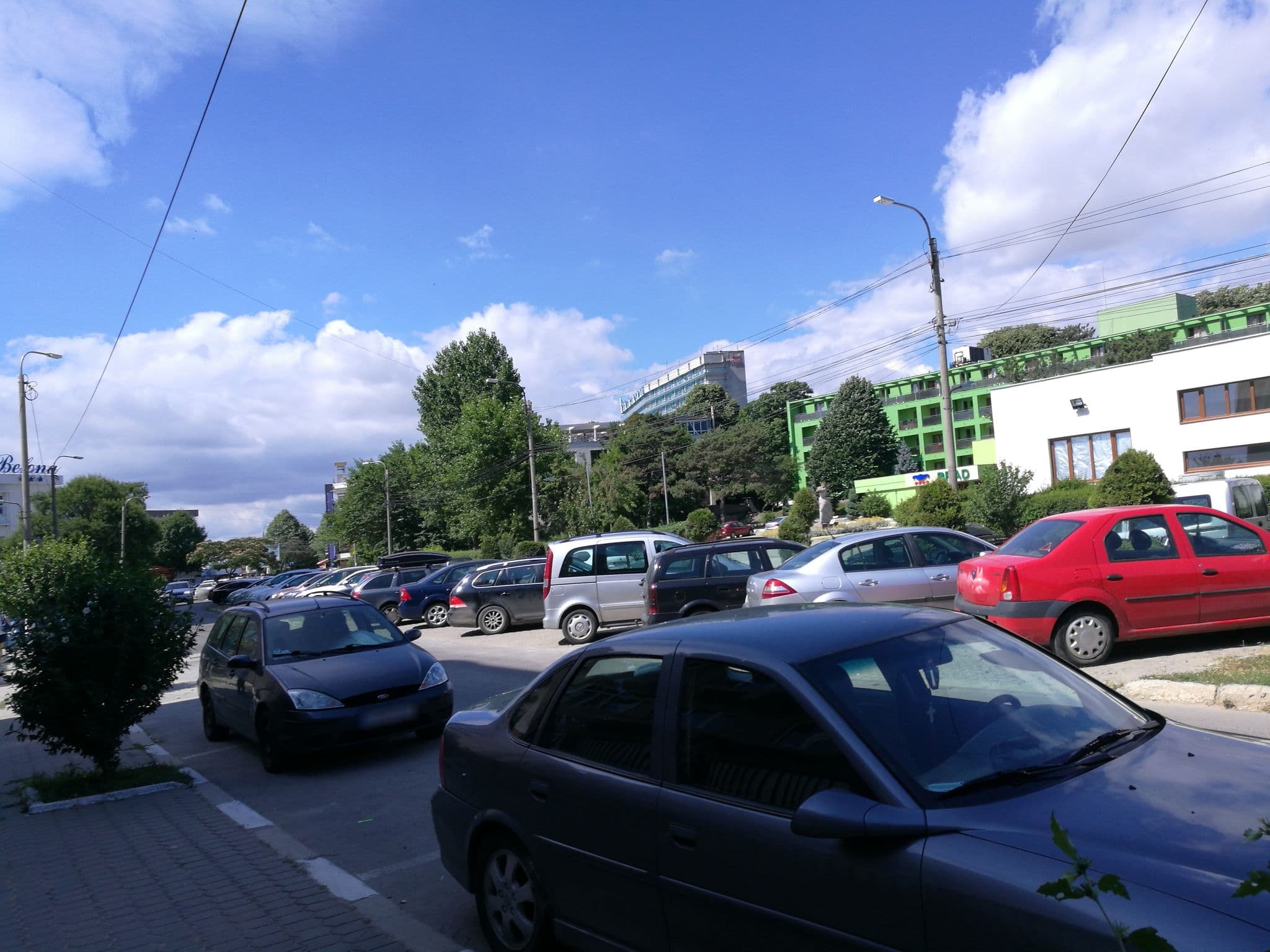 Street view near Pasha Hotel, Eforie Nord
