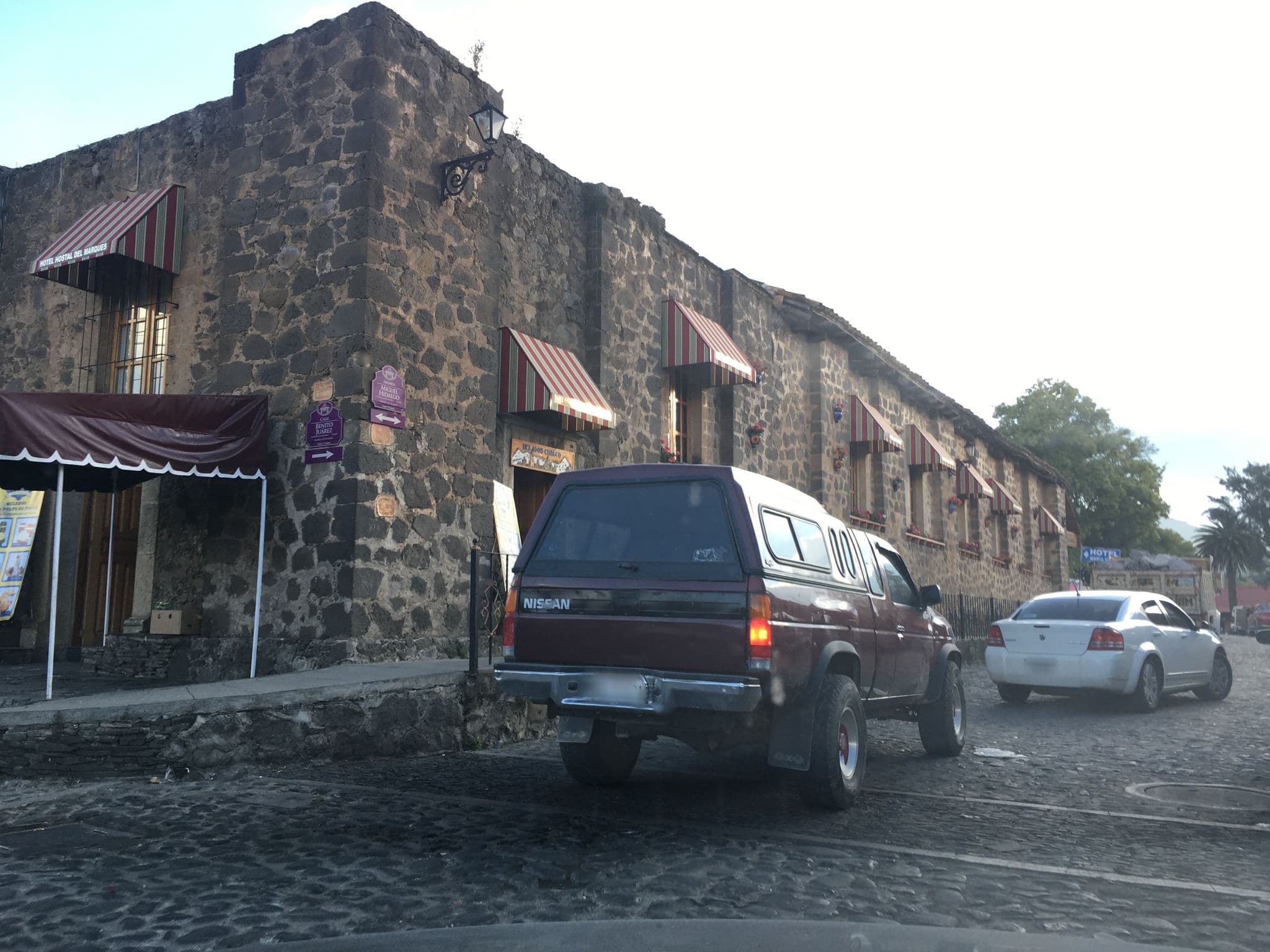 Street view near Hostal del Marqués, San José Ocotillos — © nicovargas (CC BY-SA · Mapillary)