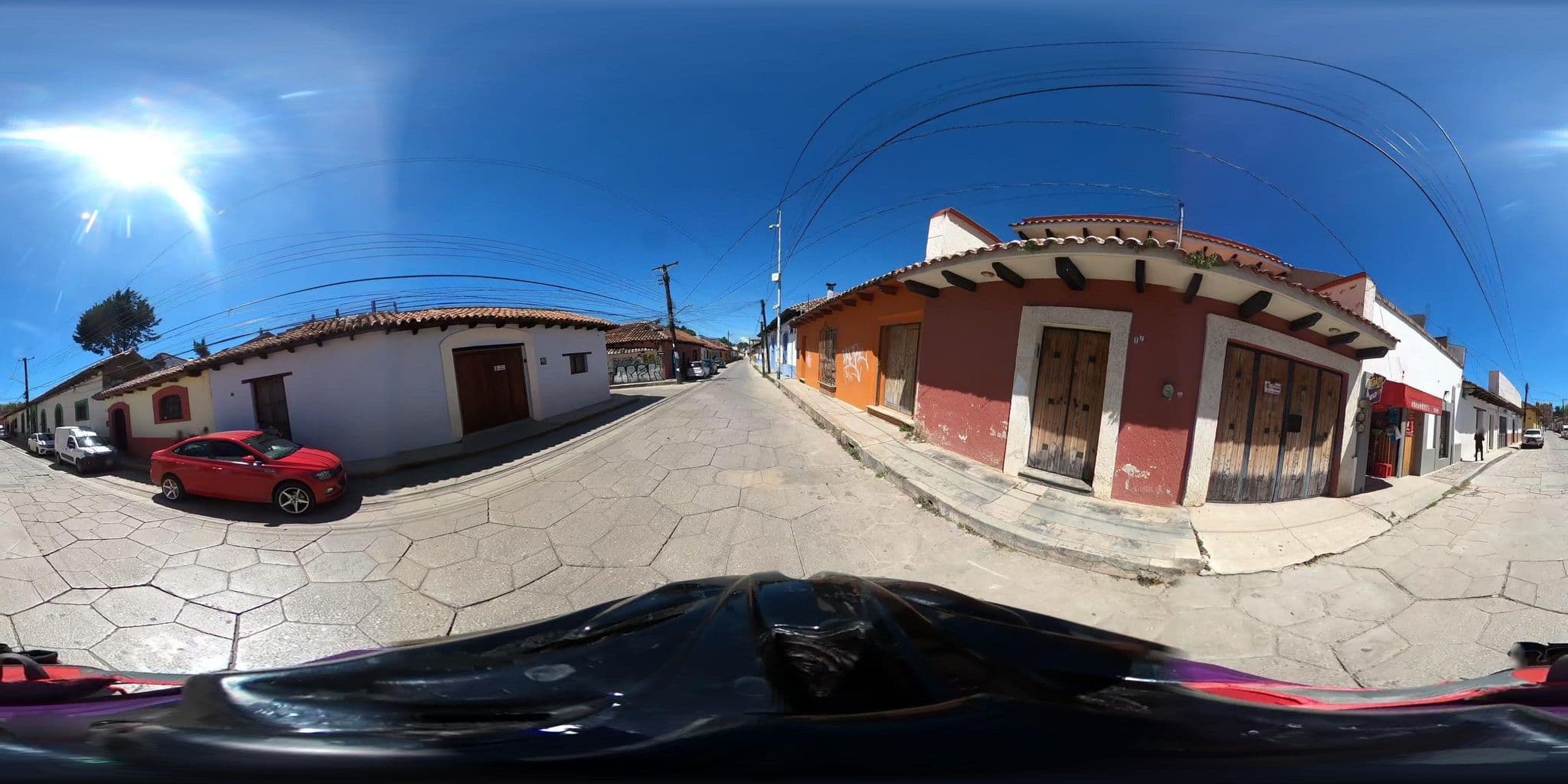 Street view near Rossco Backpackers Hostel, San Cristóbal de las Casas — © nicovargas (CC BY-SA · Mapillary)
