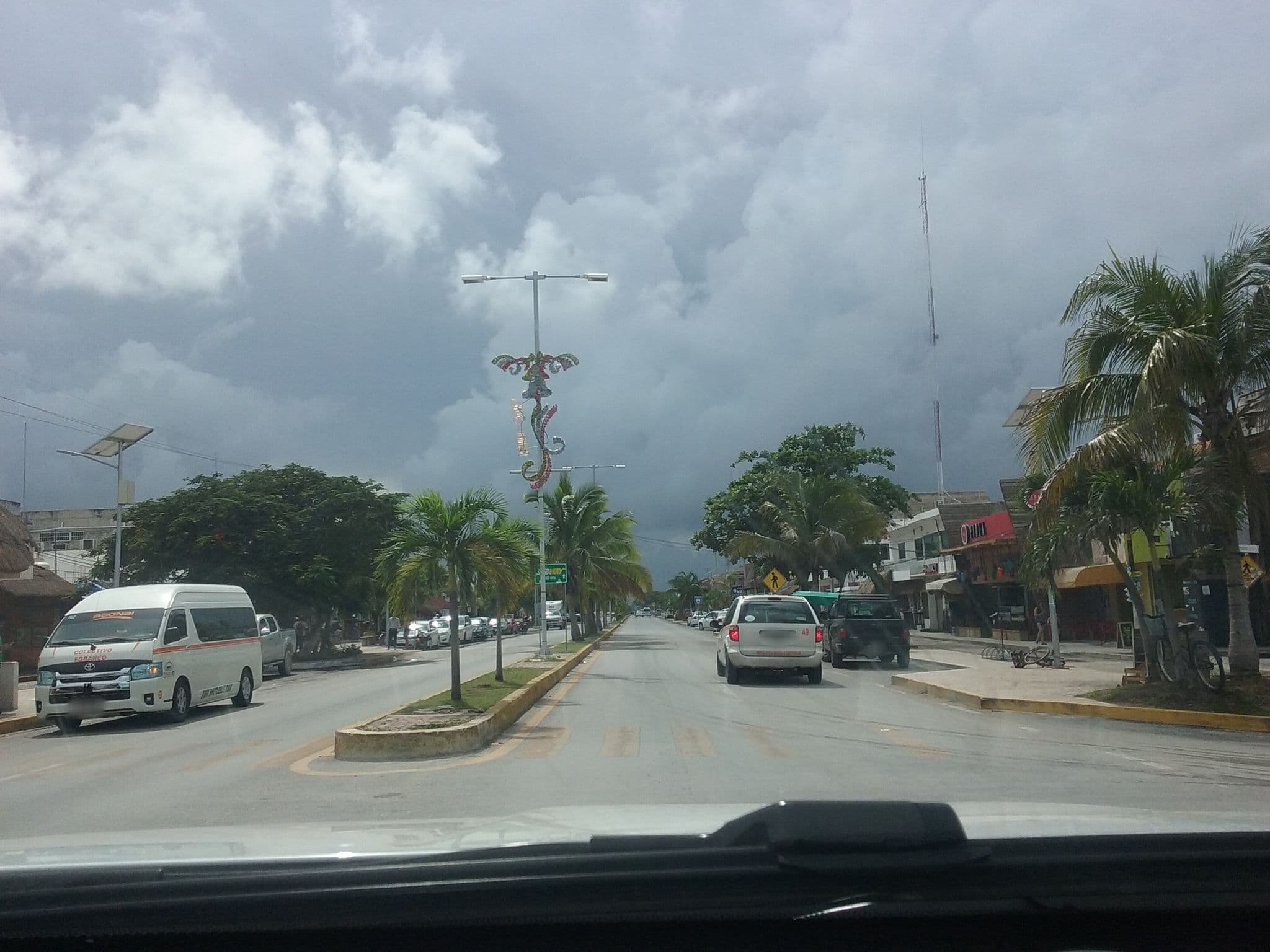 Street view near Grupo Empresarial Chilam Balam, Tulum — © radius (CC BY-SA · Mapillary)