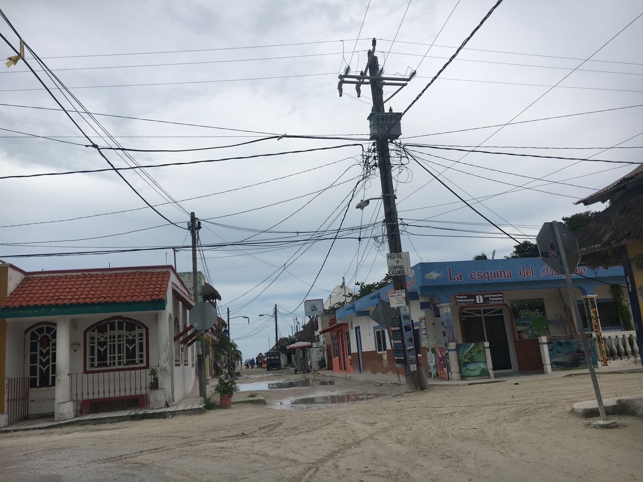 Street view near Casa Peregrino, Isla Holbox — © z0rg (CC BY-SA · Mapillary)