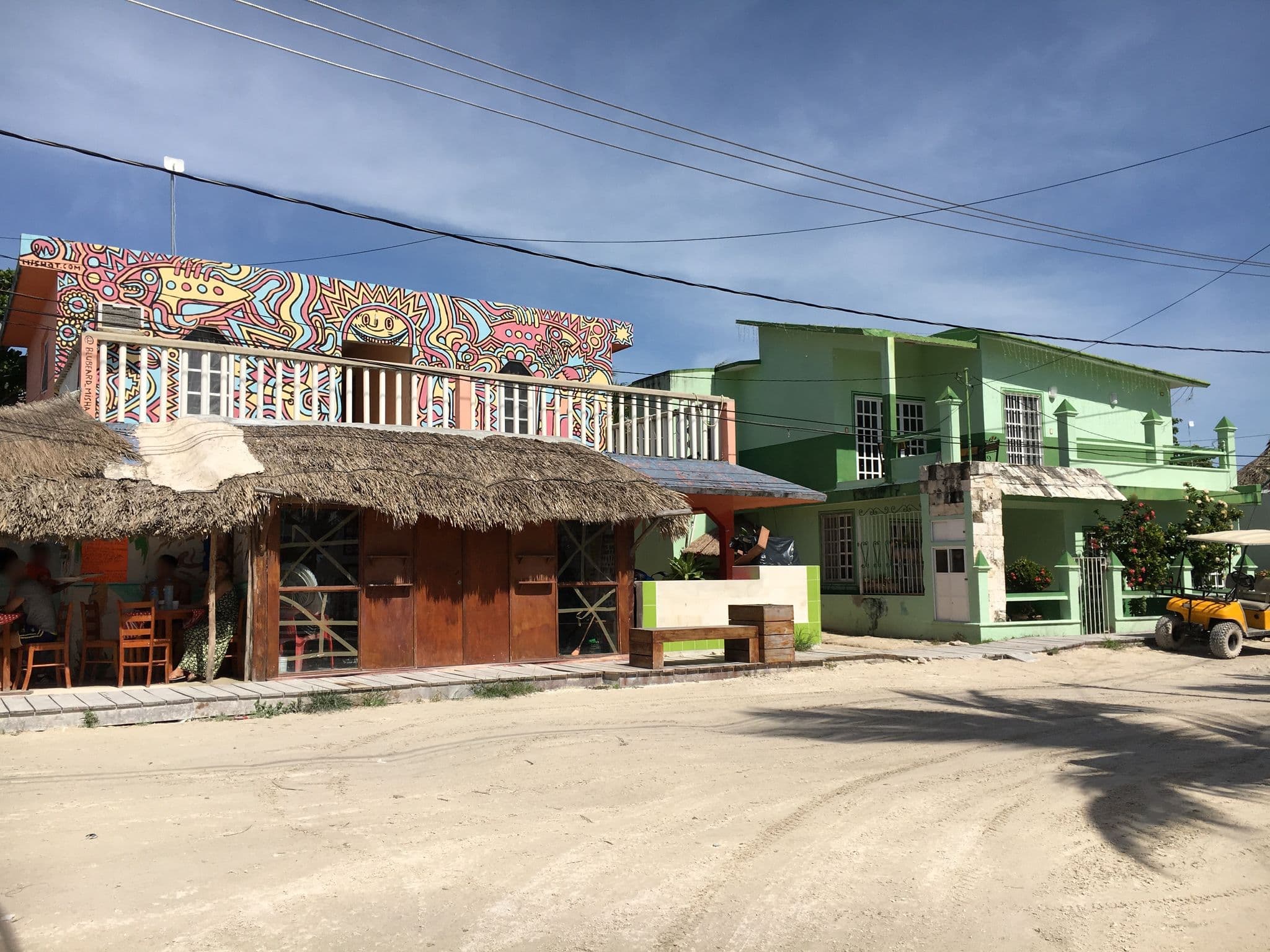Street view near Hostel La Isla, Isla Holbox — © z0rg (CC BY-SA · Mapillary)