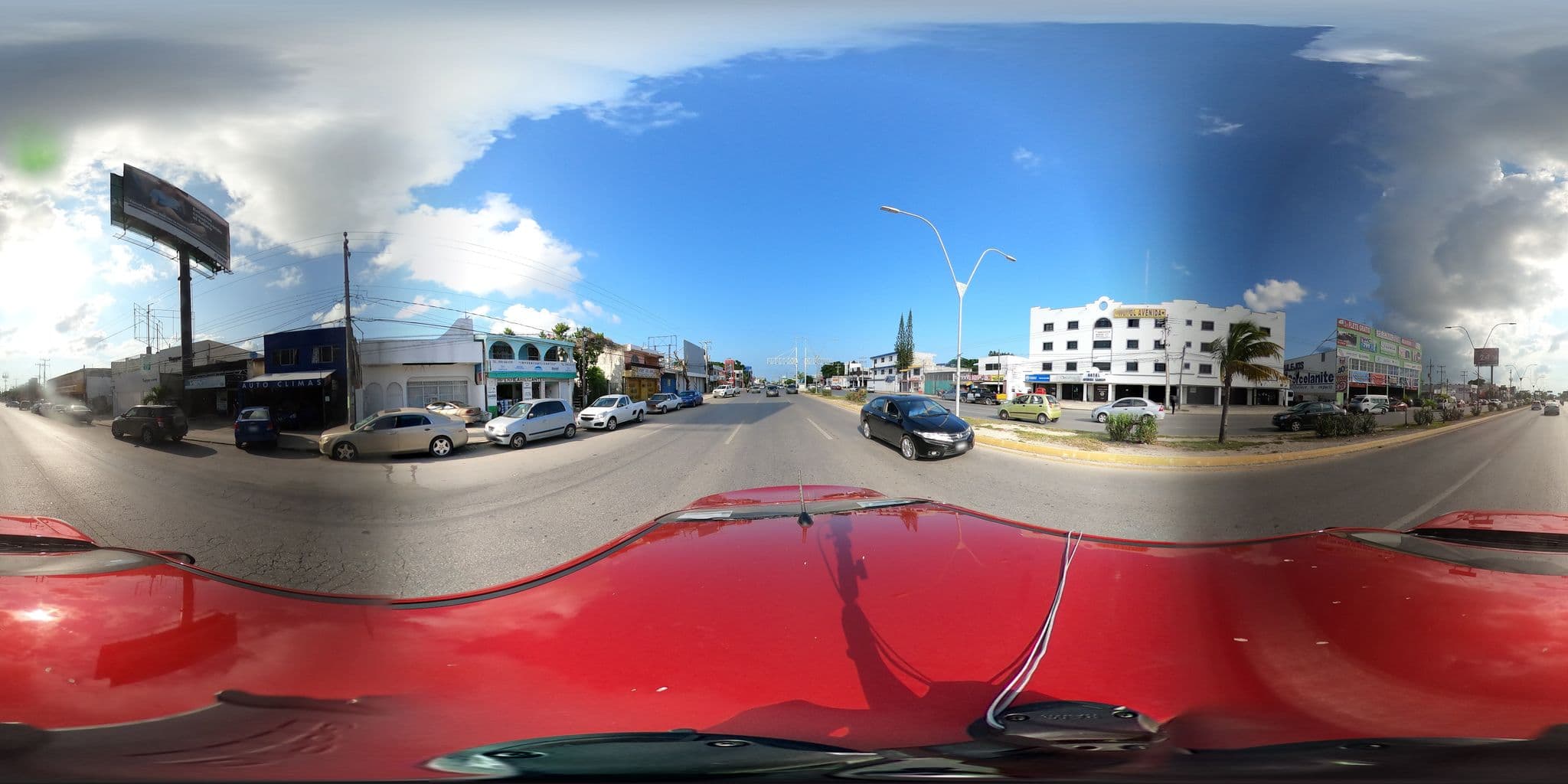 Street view near Hotel Avenida, Cancún — © innerpace360 (CC BY-SA · Mapillary)