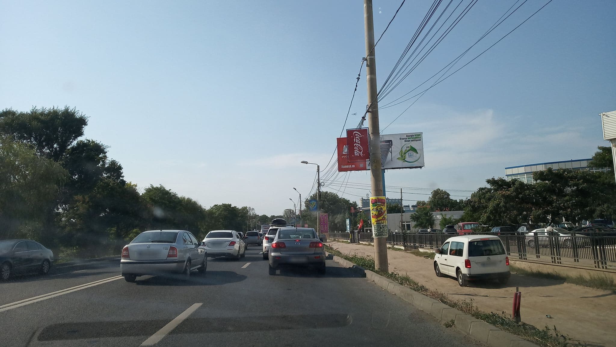 Street view near La Perla Bianca residence, Eforie Nord