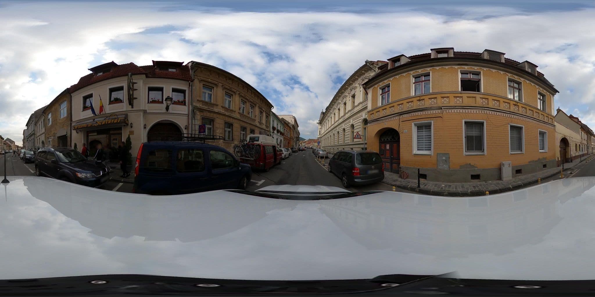 Street view near Secret Boutique Hostel, Braşov