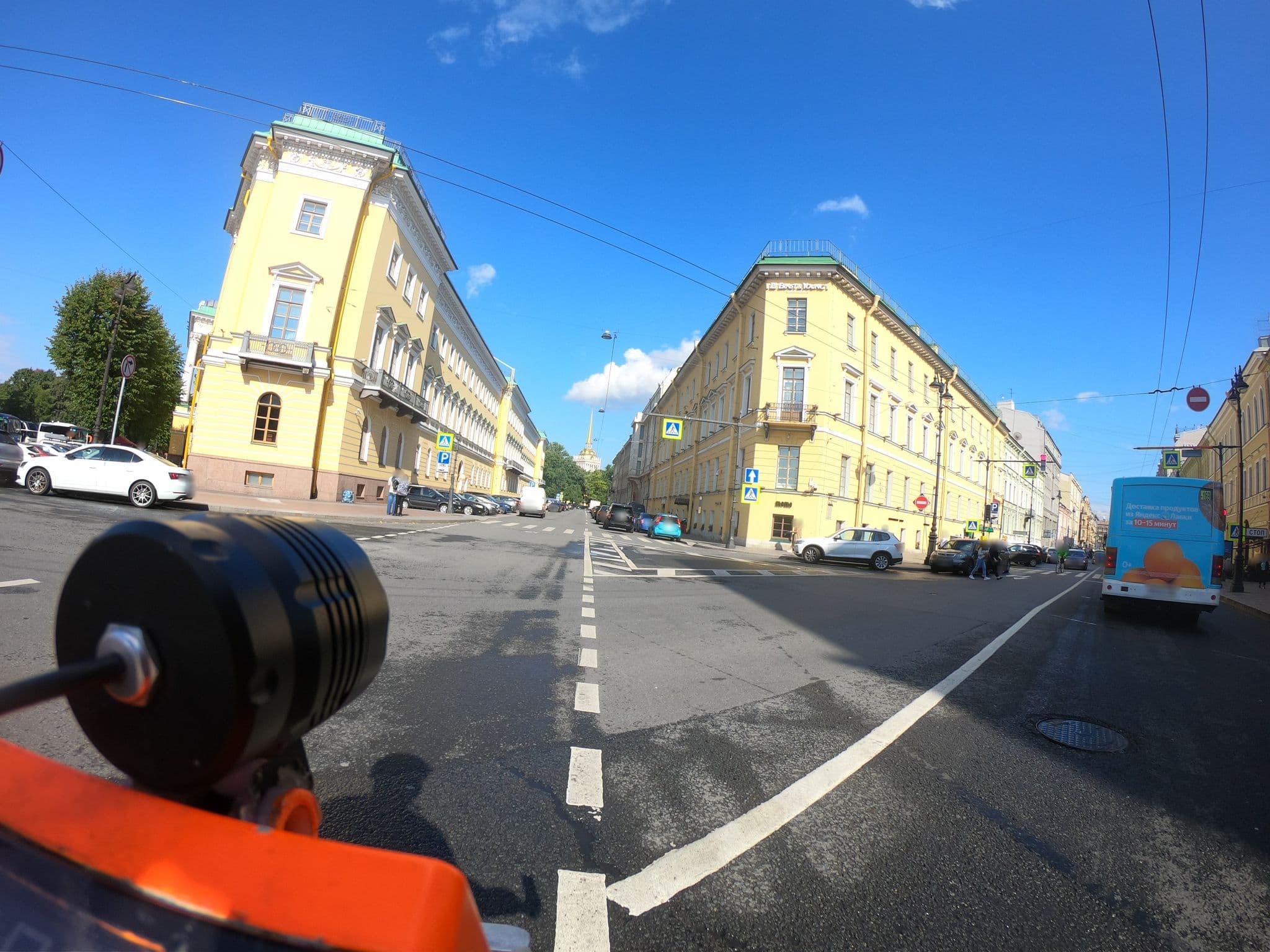 Street view near Дом Лобановых-Ростовских Тристаринвестмент, Saint Petersburg — © GaMiKo (CC BY-SA · Mapillary)