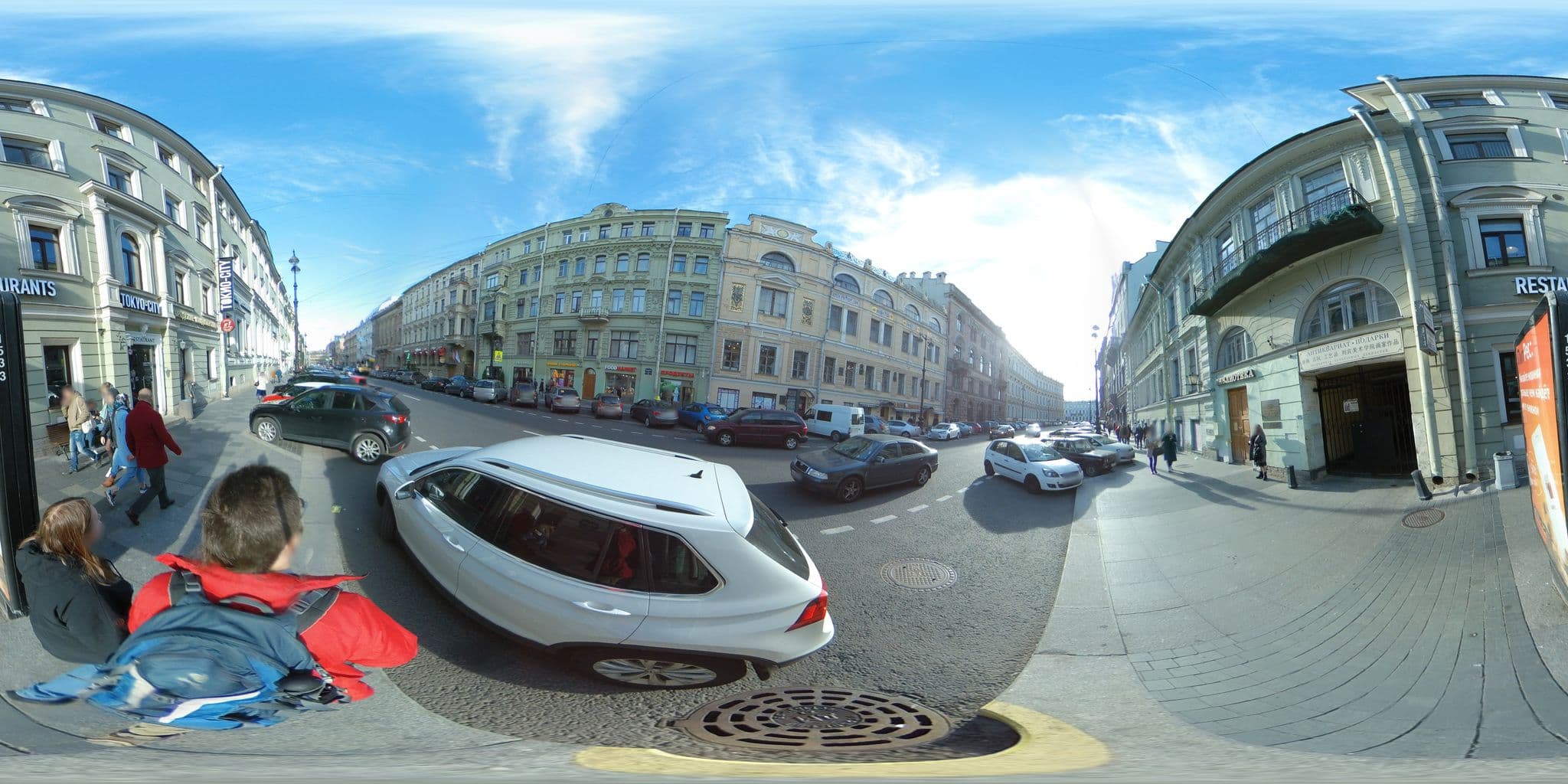 Street view near КЛАБ МАРИНН, Saint Petersburg — © vlivyur (CC BY-SA · Mapillary)