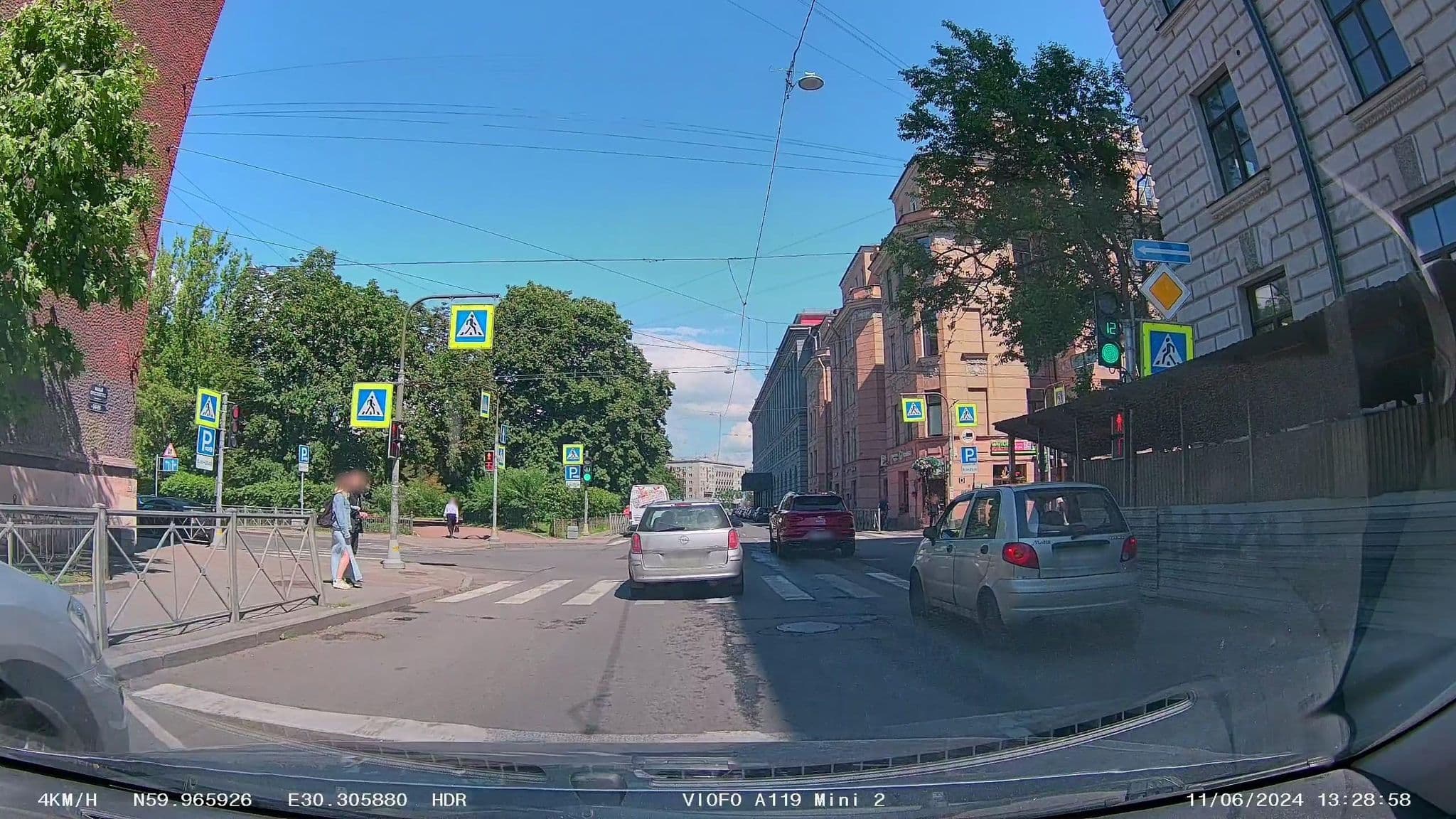Street view near City Time, Petrogradka — © slsmda (CC BY-SA · Mapillary)
