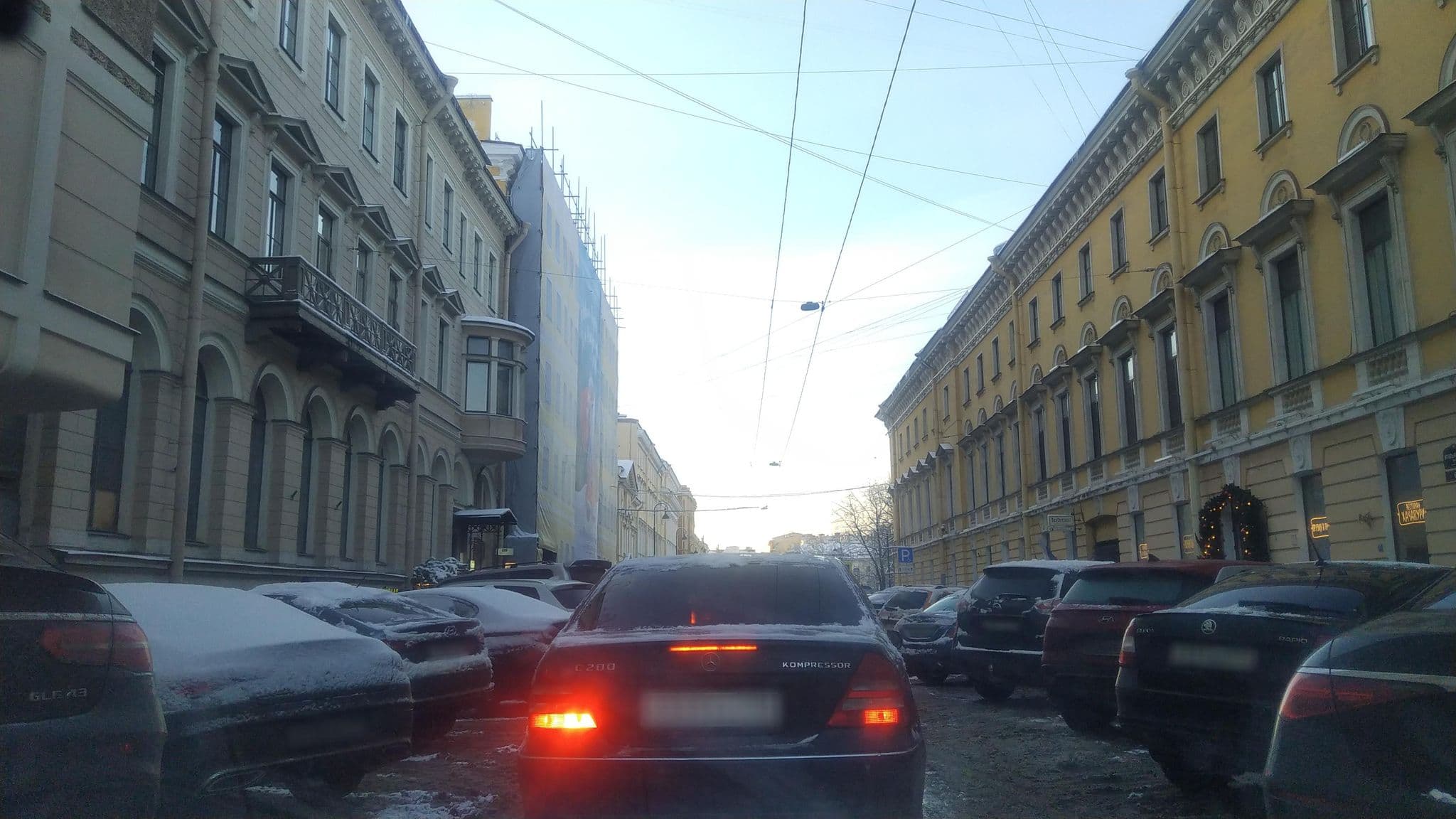 Street view near Cosmos Selection Saint-Petersburg Italyanskaya, Saint Petersburg — © ser9ei999 (CC BY-SA · Mapillary)