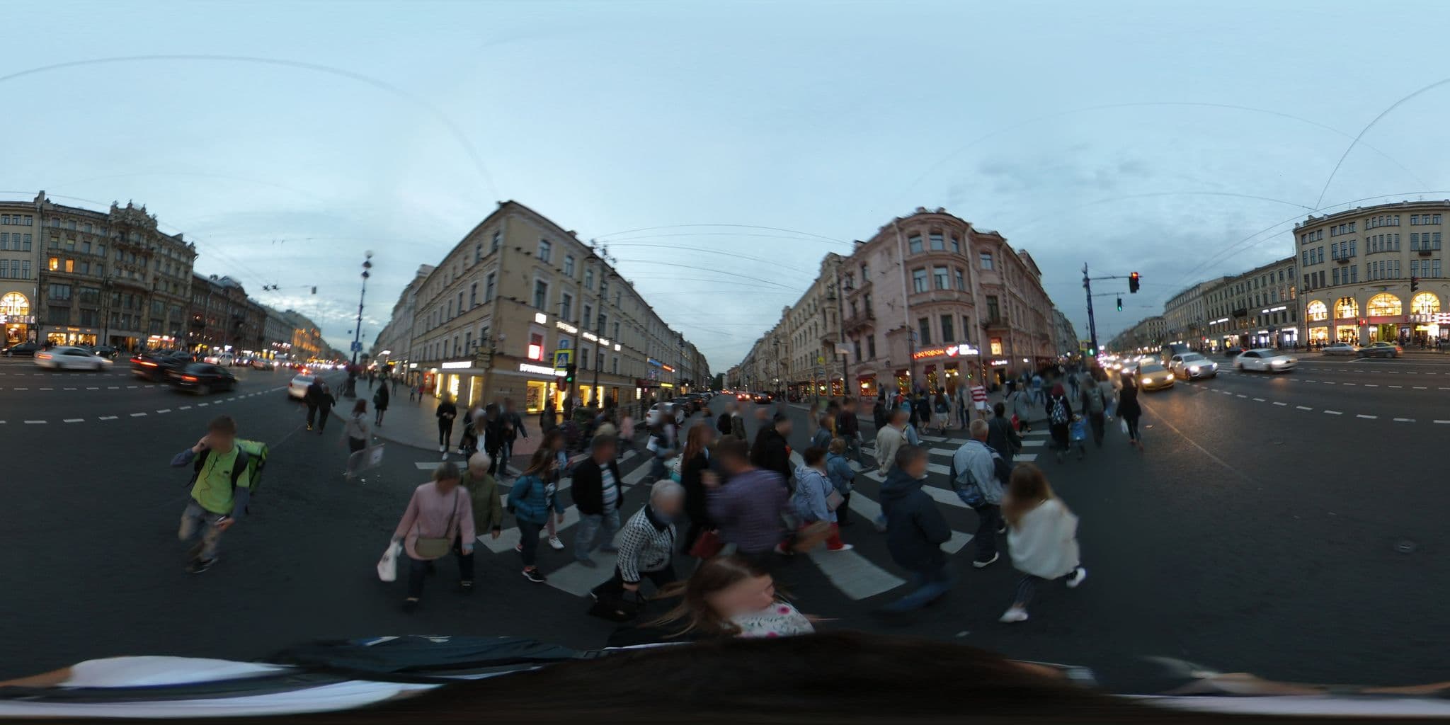 Street view near Hotel ”Невский, 67», Centralniy — © vlivyur (CC BY-SA · Mapillary)