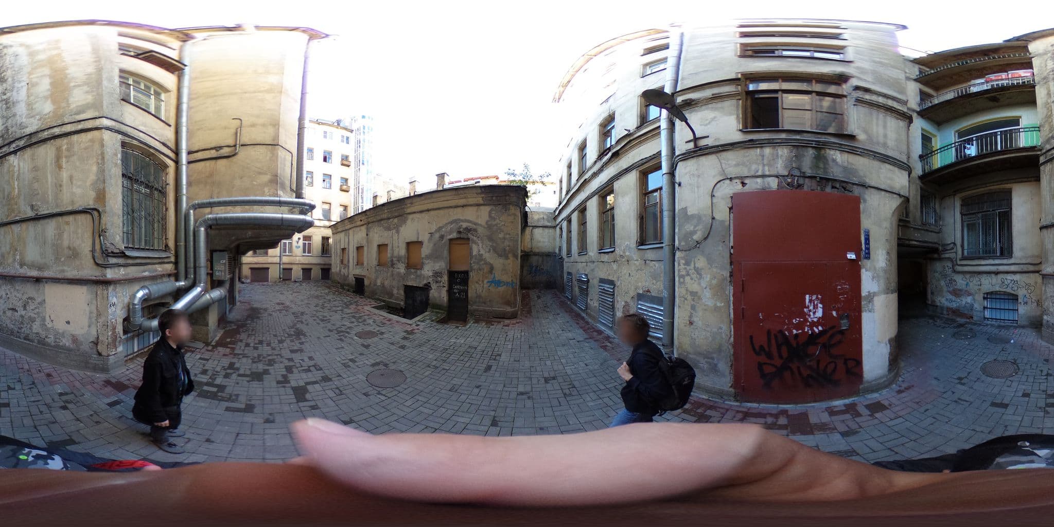 Street view near PeterSky Hostel, Centralniy — © trolleway (CC BY-SA · Mapillary)