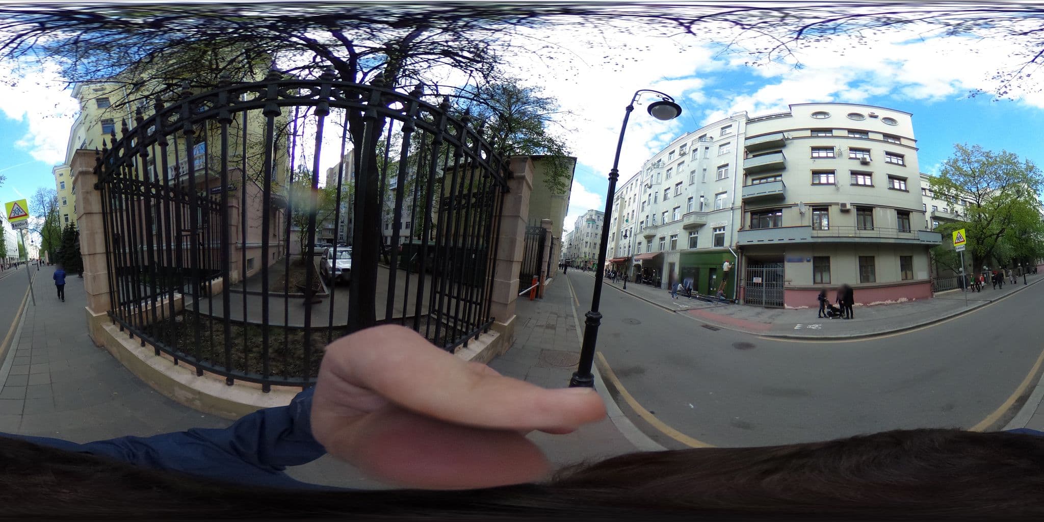 Street view near Горькофф на Малой Бронной, Moscow — © trolleway (CC BY-SA · Mapillary)