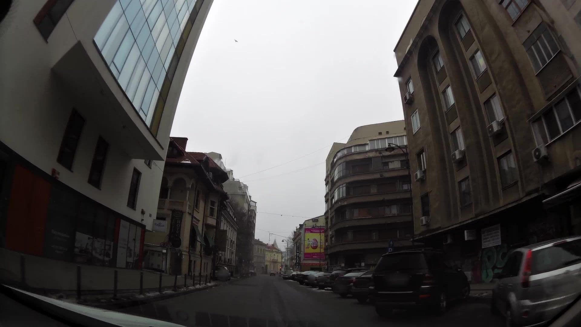 Street view near Scala Boutique Hotel, Bucharest