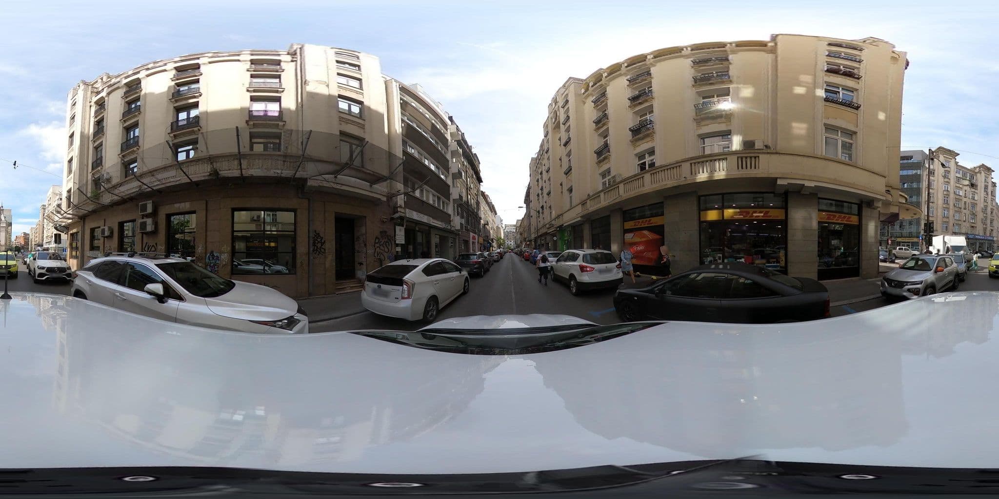 Street view near Hotel Union, Bucharest