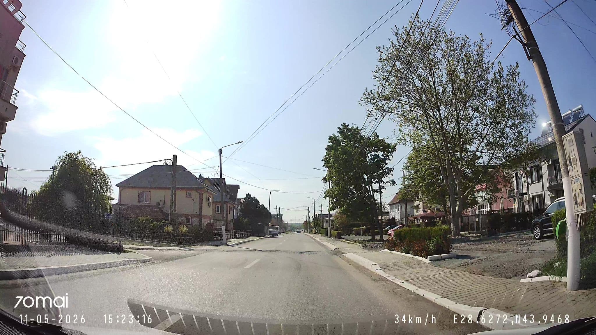 Street view near Vila Păun, Costineşti