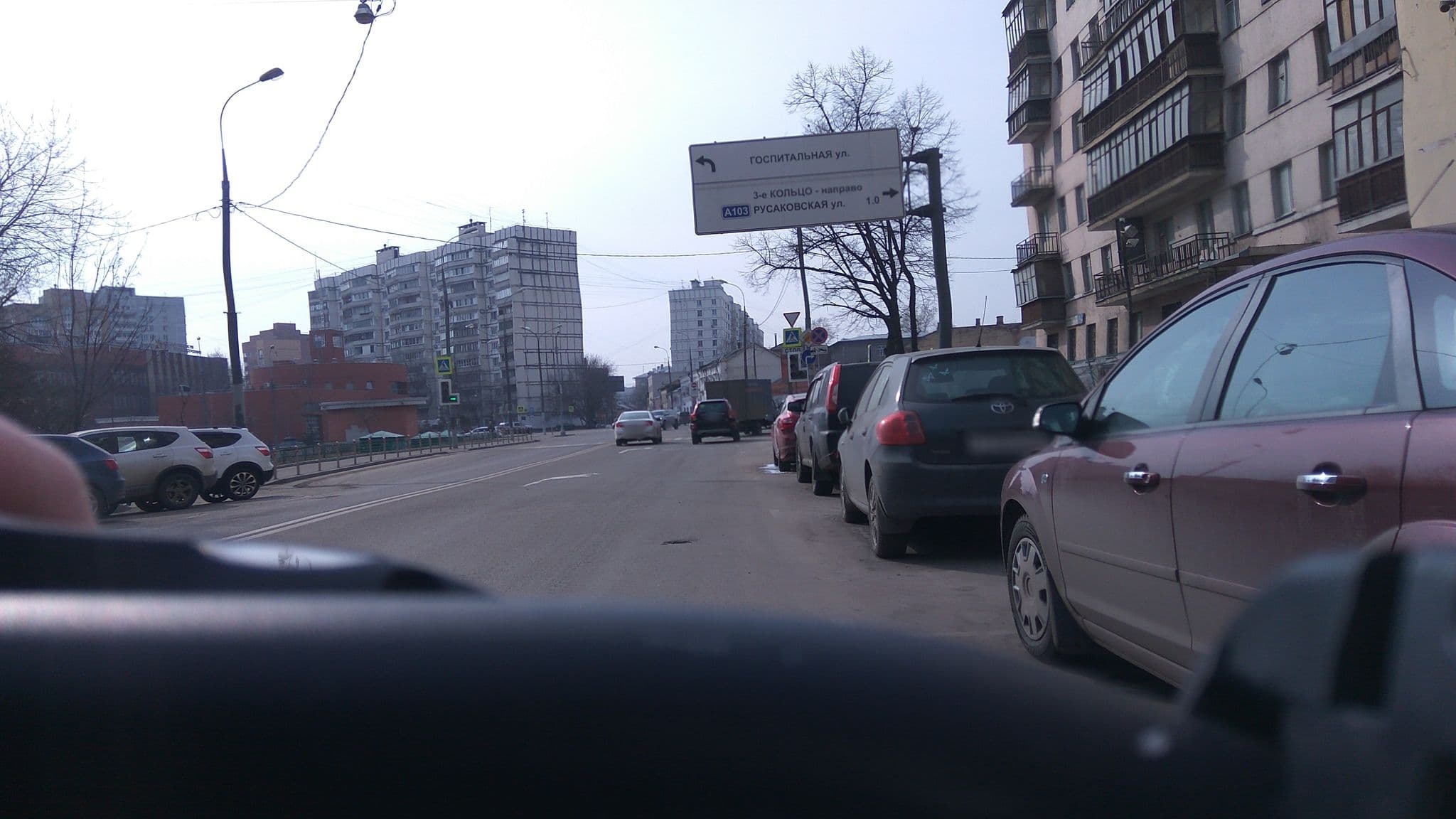 Street view near Mini Hotel Viven, Lefortovo — © trolleway (CC BY-SA · Mapillary)