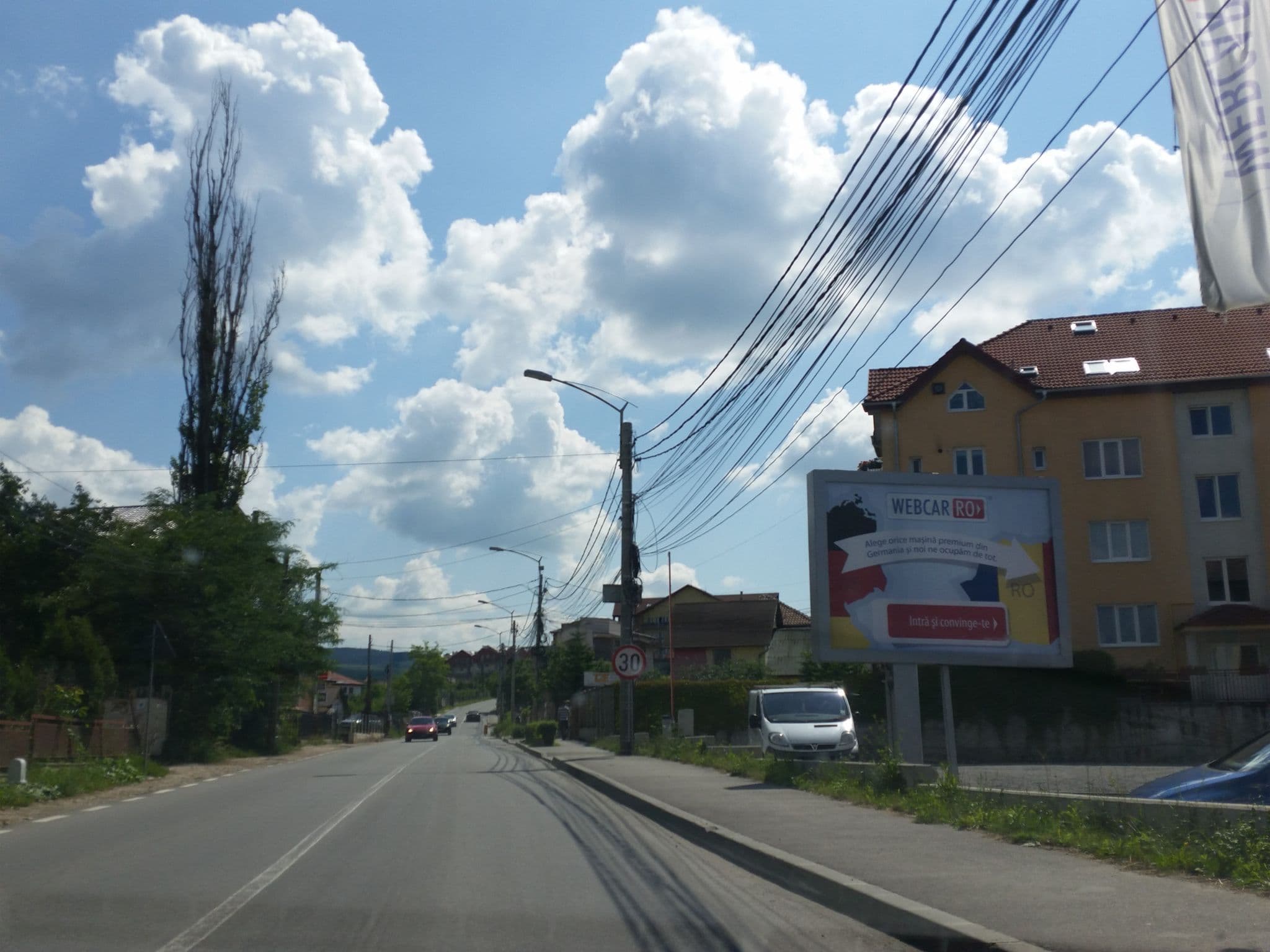 Street view near Hotel Athos RMT, Cluj-Napoca