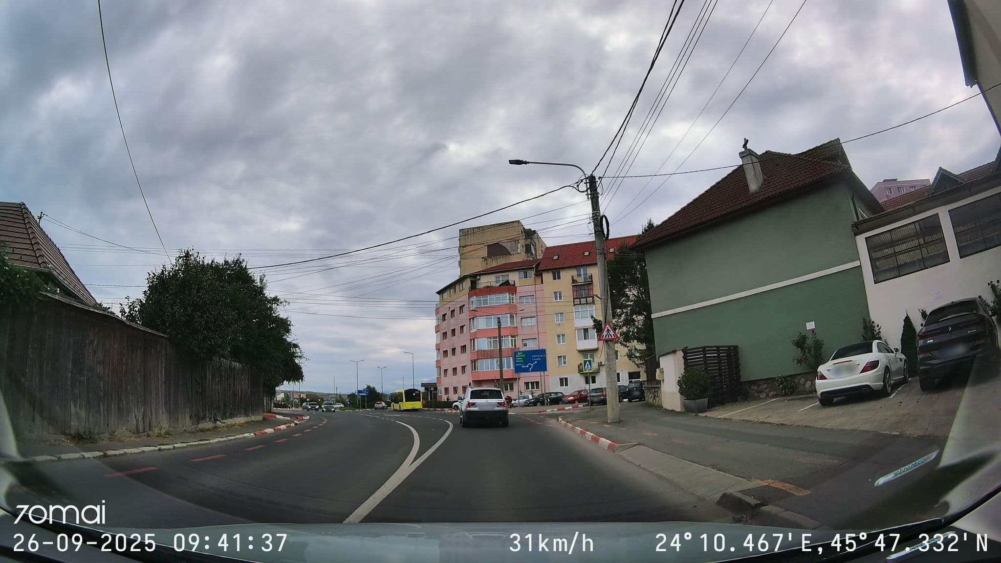 Street view near Pensiunea Timpuri Vechi, Sibiu — © doriel (CC BY-SA · Mapillary)