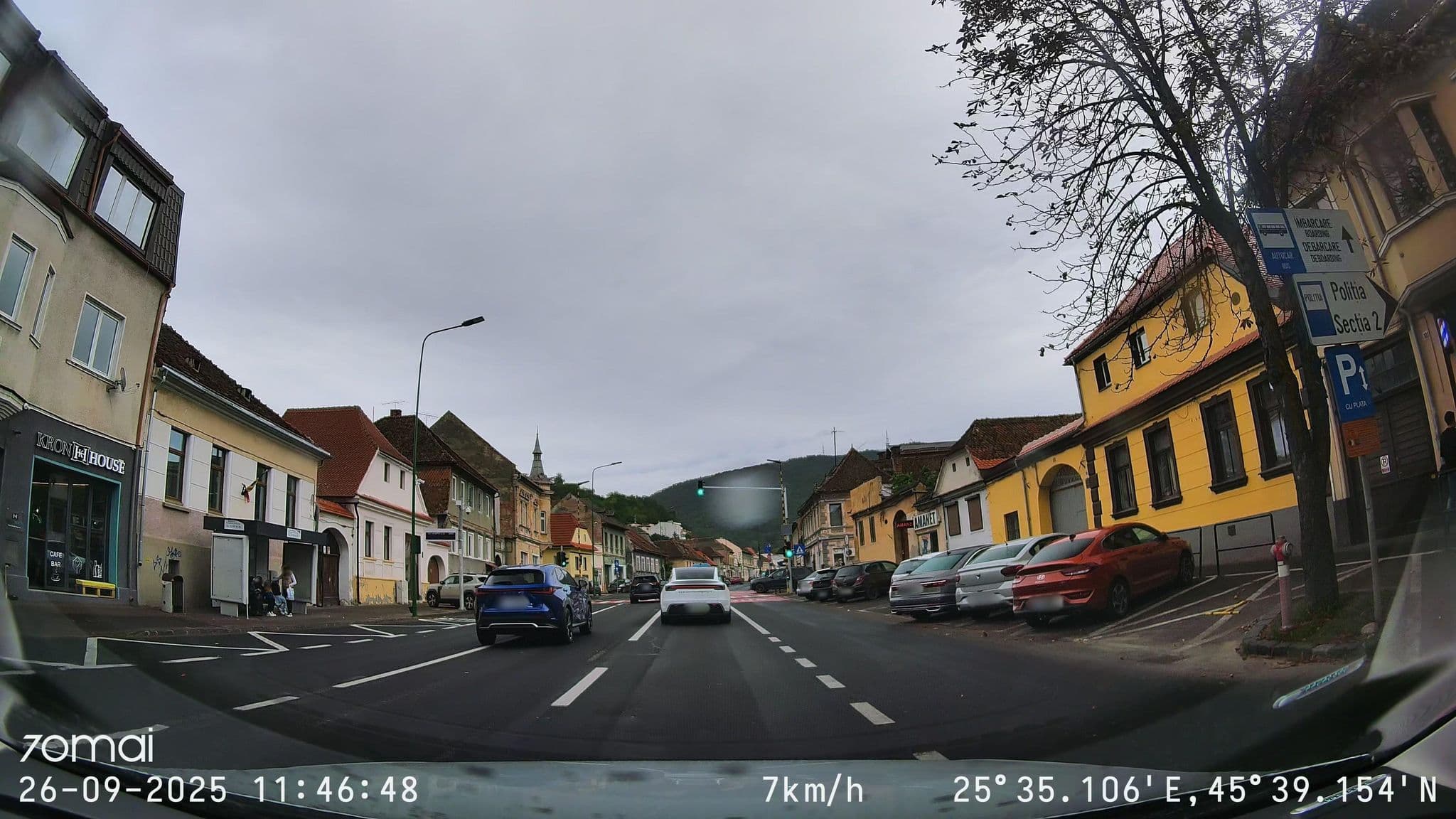 Street view near Pensiunea Casa Matei, Braşov — © doriel (CC BY-SA · Mapillary)
