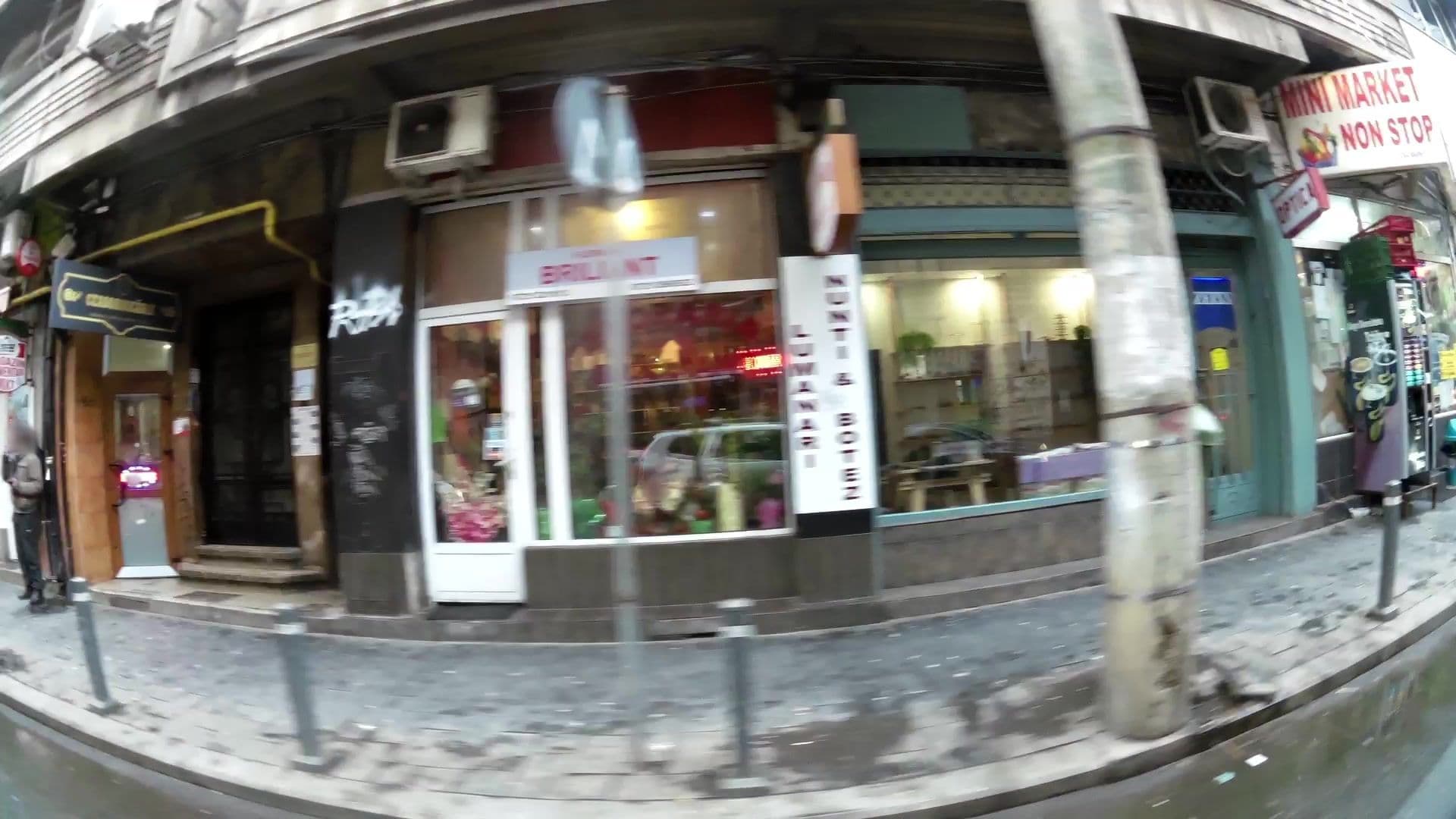 Street view near The Cozyness Downtown Hostel, Bucharest — © kaartcam (CC BY-SA · Mapillary)