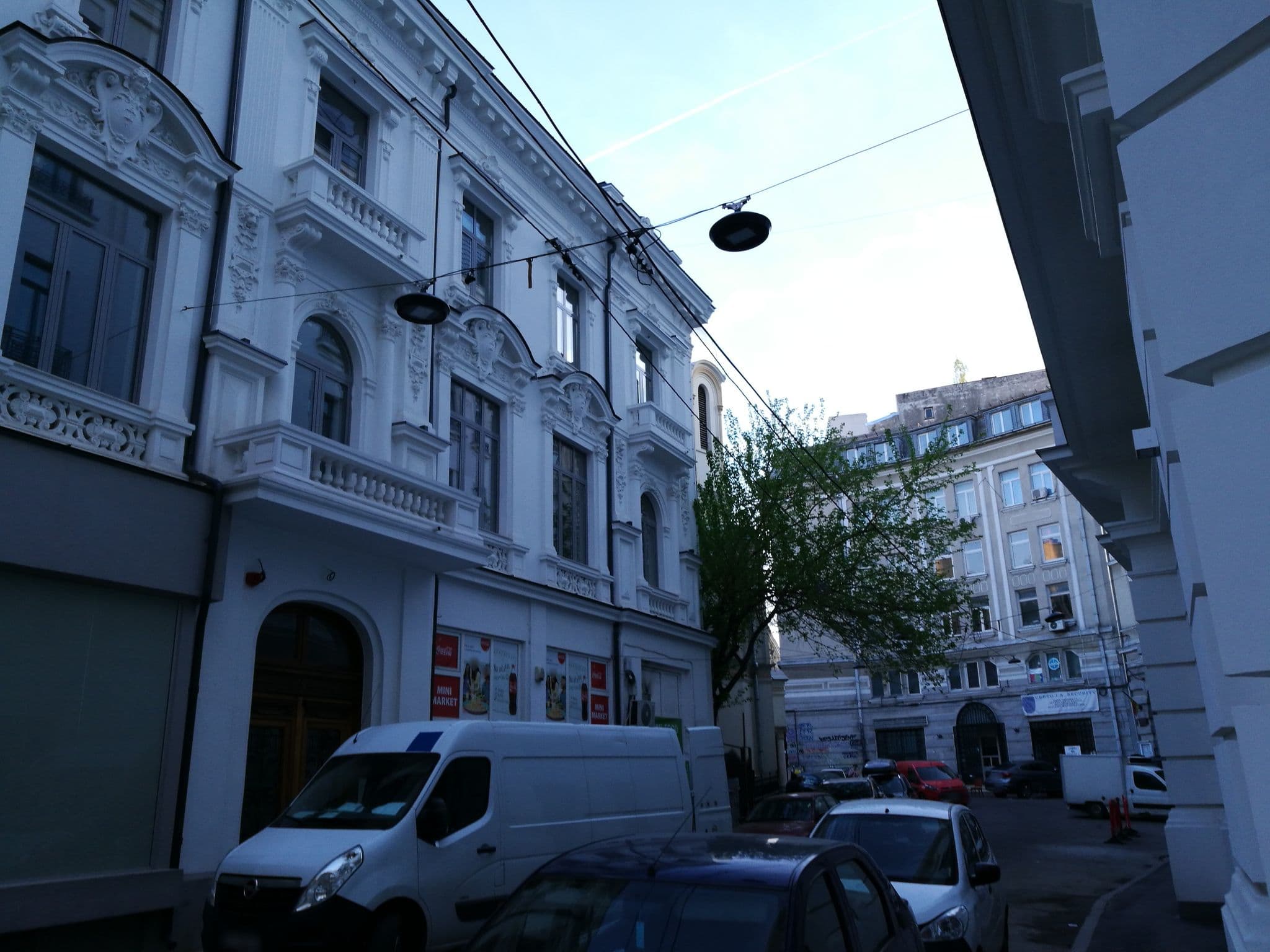 Street view near Moxy, Bucharest