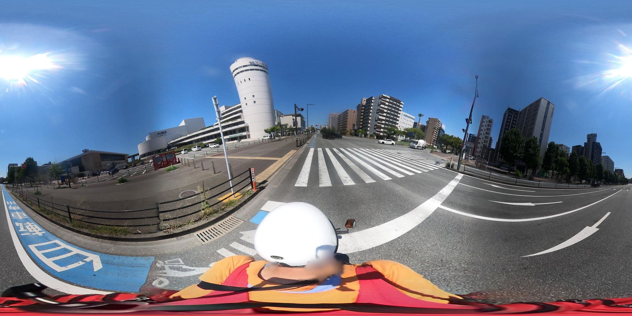 Street view near 福岡サンパレスホテル&ホール (Fukuoka Sunpalace Hotel & Hall), Fukuoka — © harimawood (CC BY-SA · Mapillary)