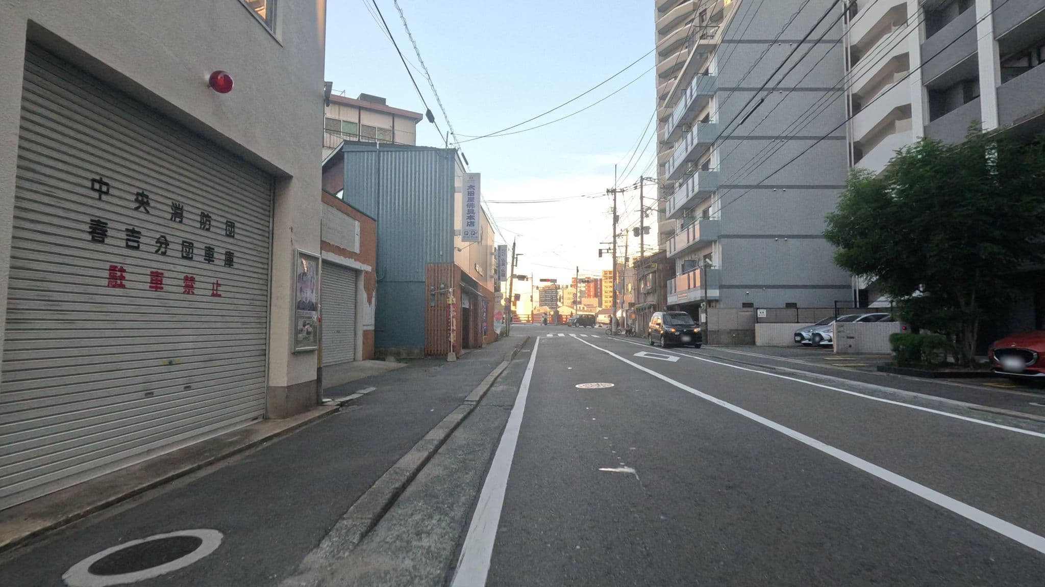Street view near グランドベース博多春吉, Fukuoka — © alt9800 (CC BY-SA · Mapillary)