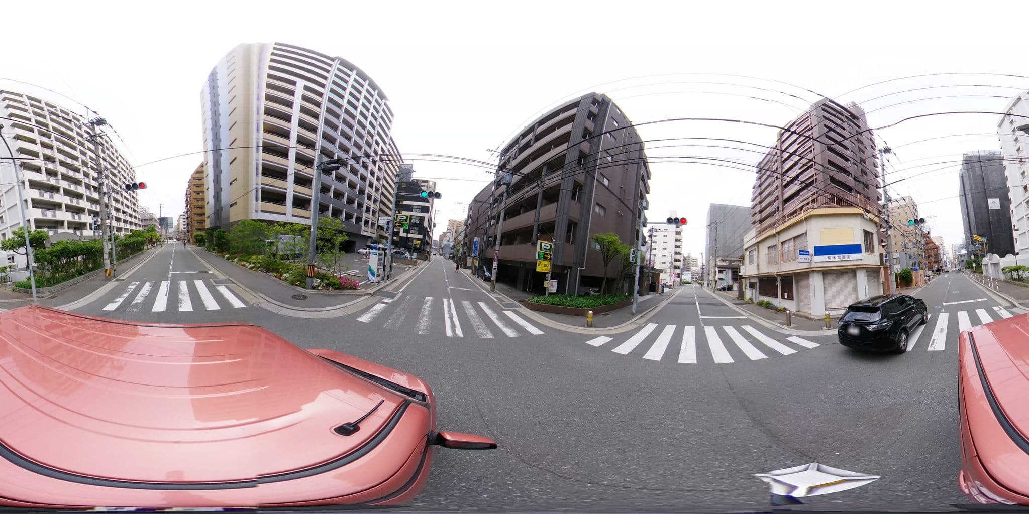 Street view near ウイングス博多, Fukuoka — © potaro67v (CC BY-SA · Mapillary)