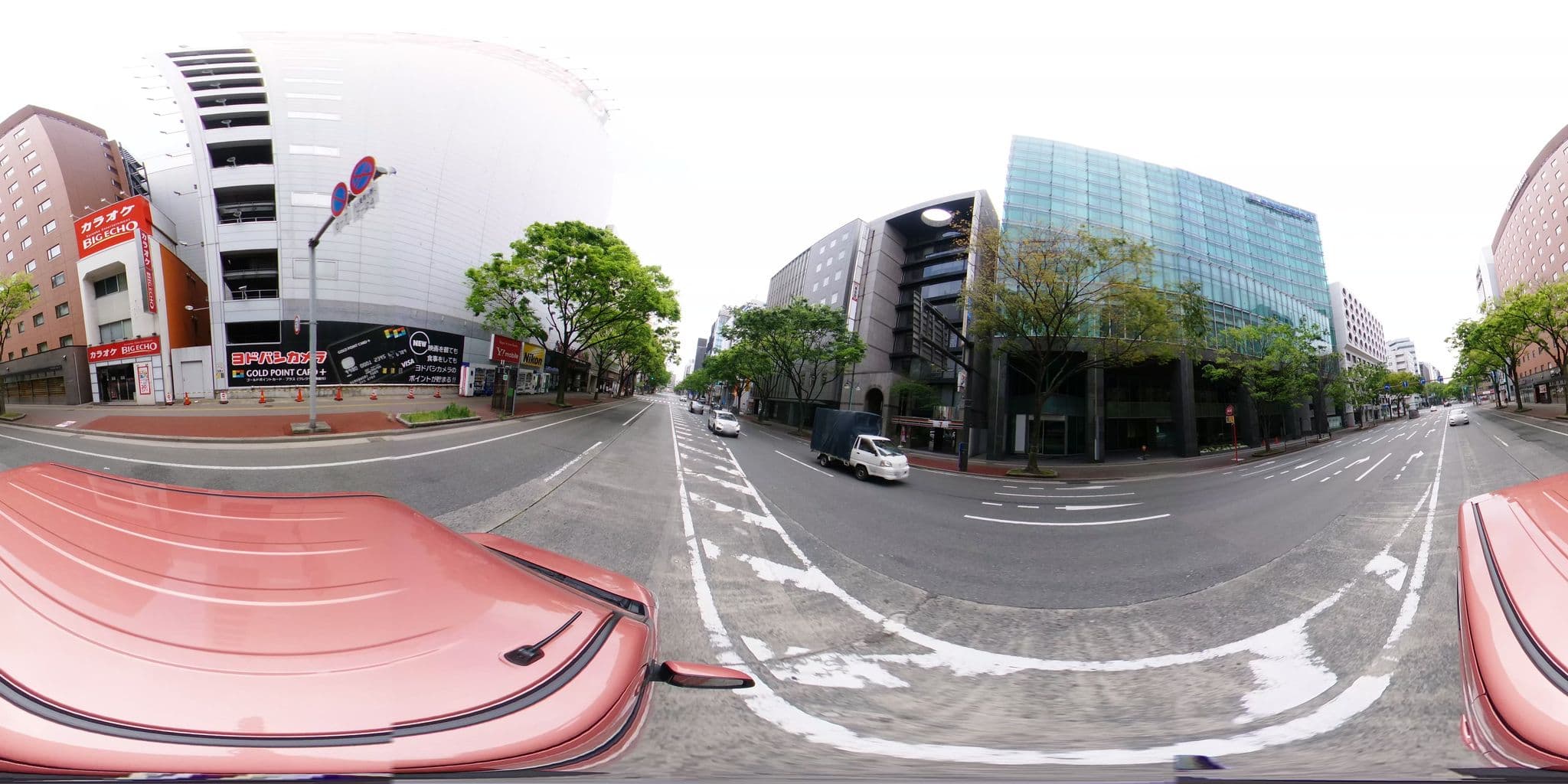 Street view near ホテルレオパレス博多 (Hotel Leopalace Hakata), Fukuoka — © potaro67v (CC BY-SA · Mapillary)