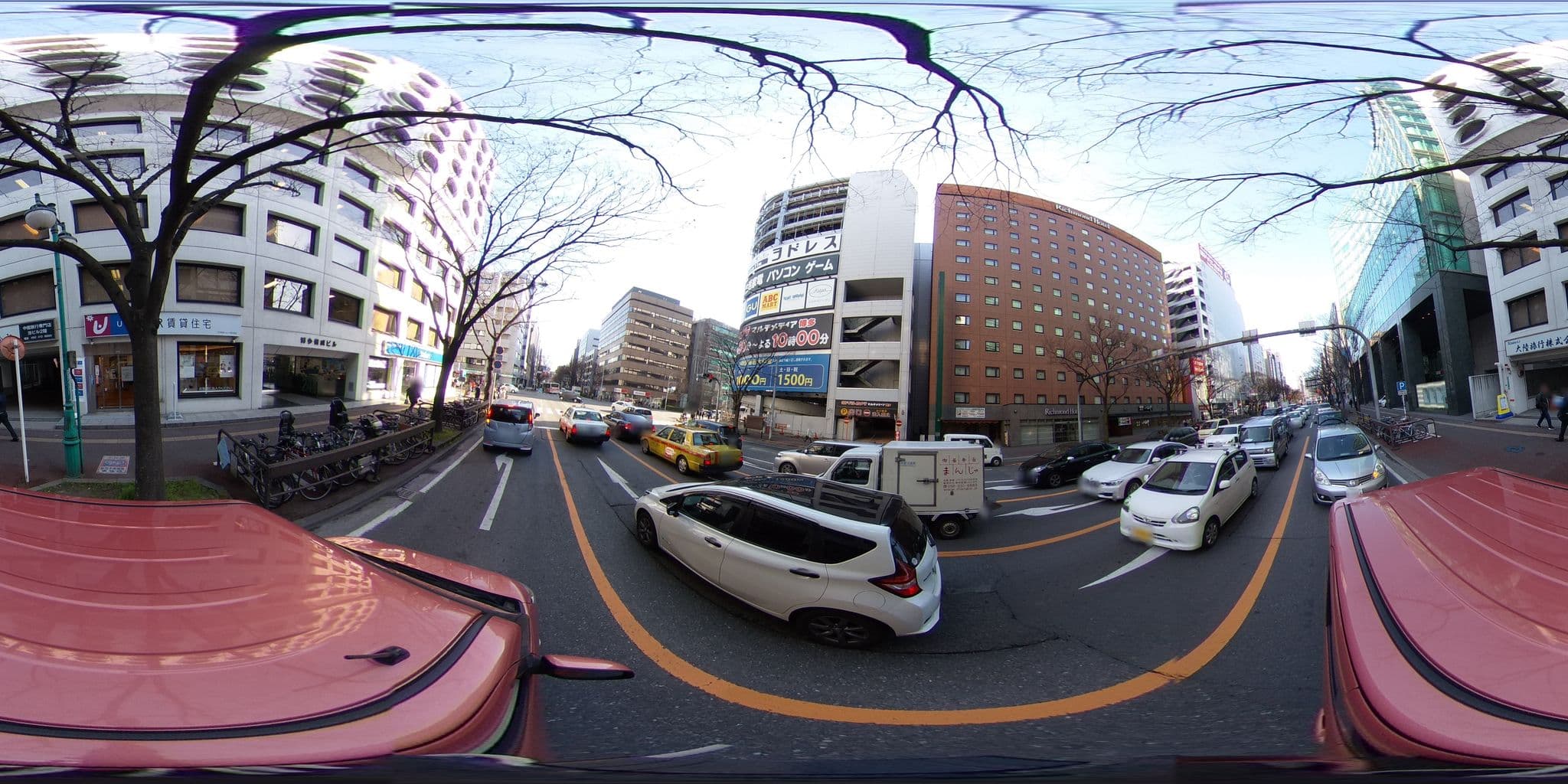 Street view near テンザホテル・博多ステーション, Fukuoka — © potaro67v (CC BY-SA · Mapillary)