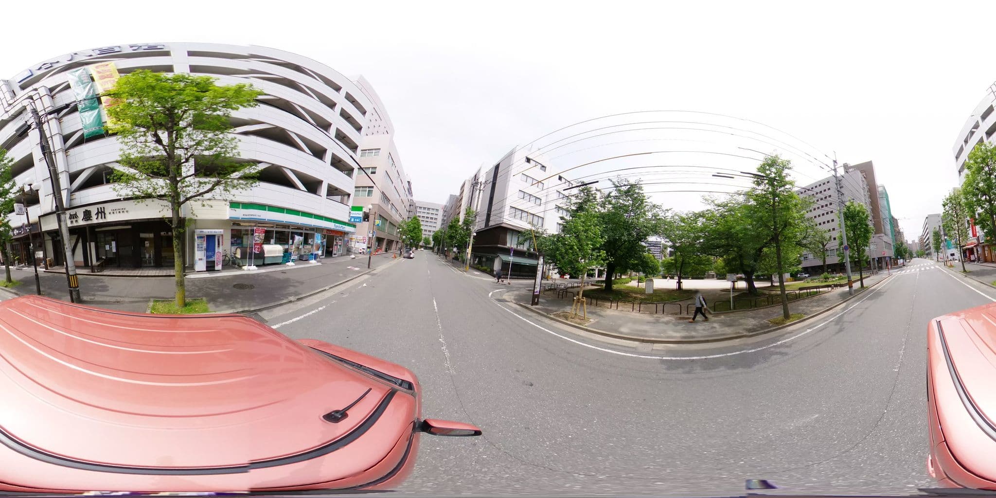 Street view near 八百治博多ホテル (Yaoji Hakata Hotel), Fukuoka — © potaro67v (CC BY-SA · Mapillary)