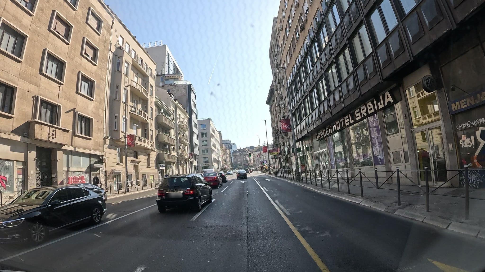 Street view near Srbija Garden, Belgrade