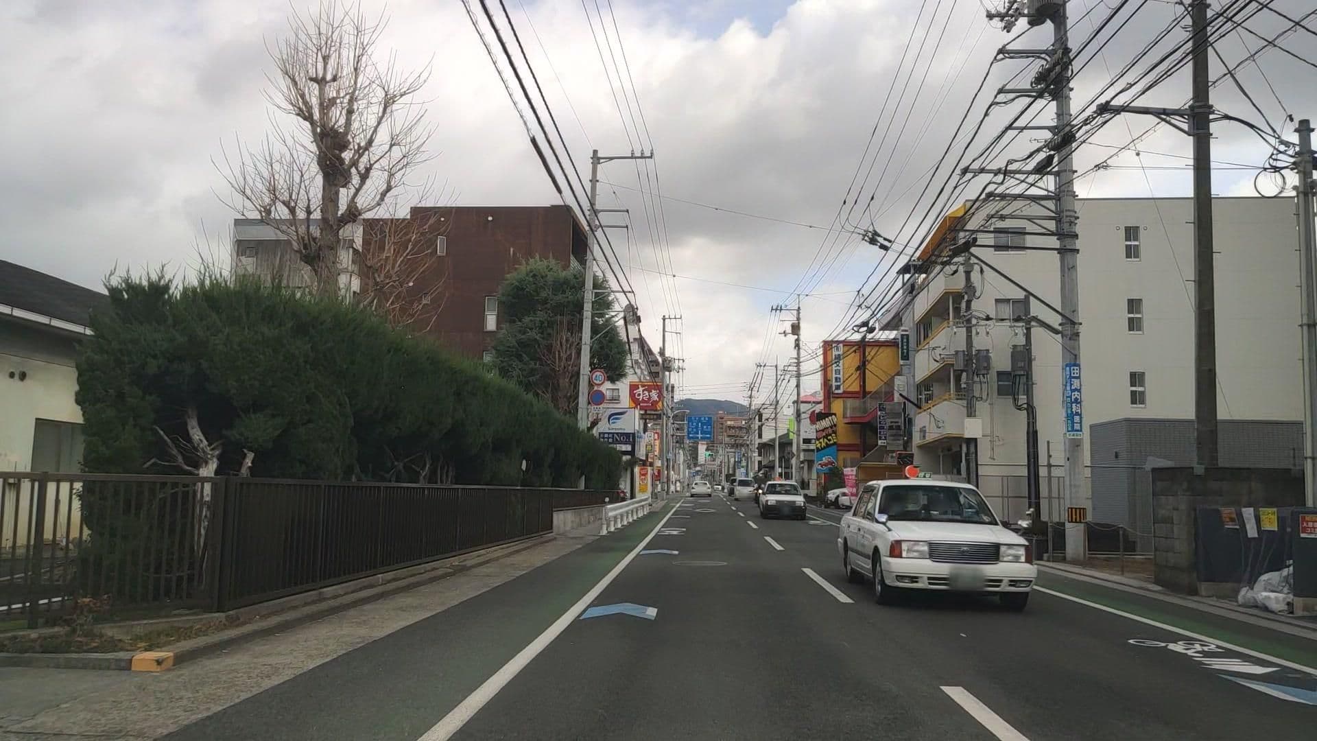 Street view near 愛媛大学 職員会館, Matsuyama — © drivephotograph (CC BY-SA · Mapillary)