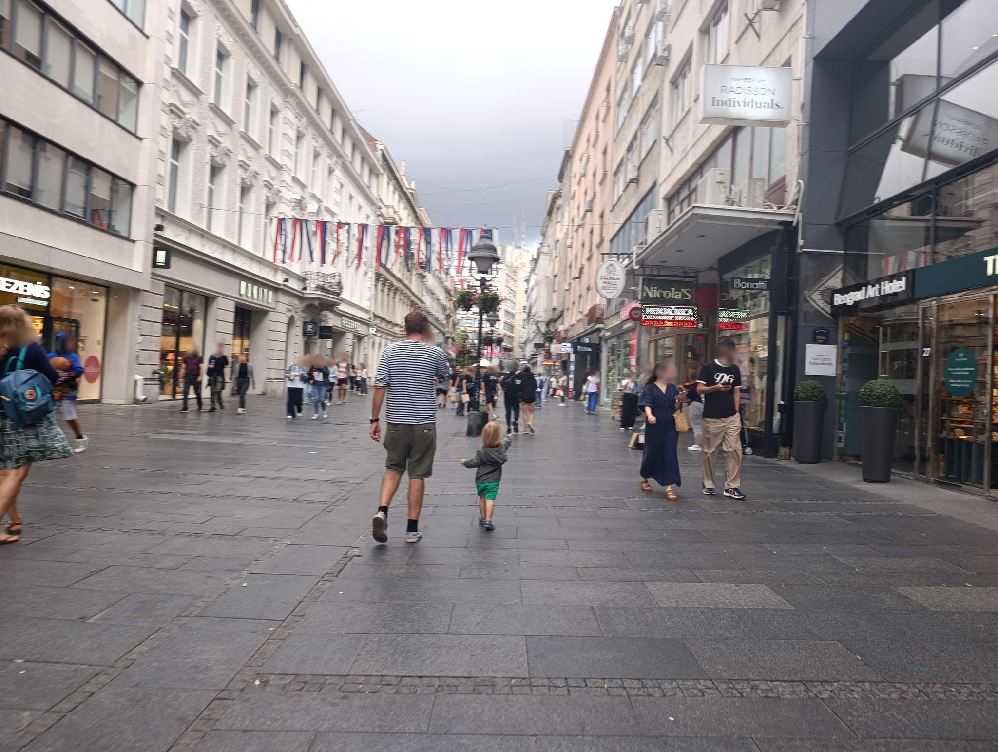 Street view near Prince Hall Palace, Belgrade