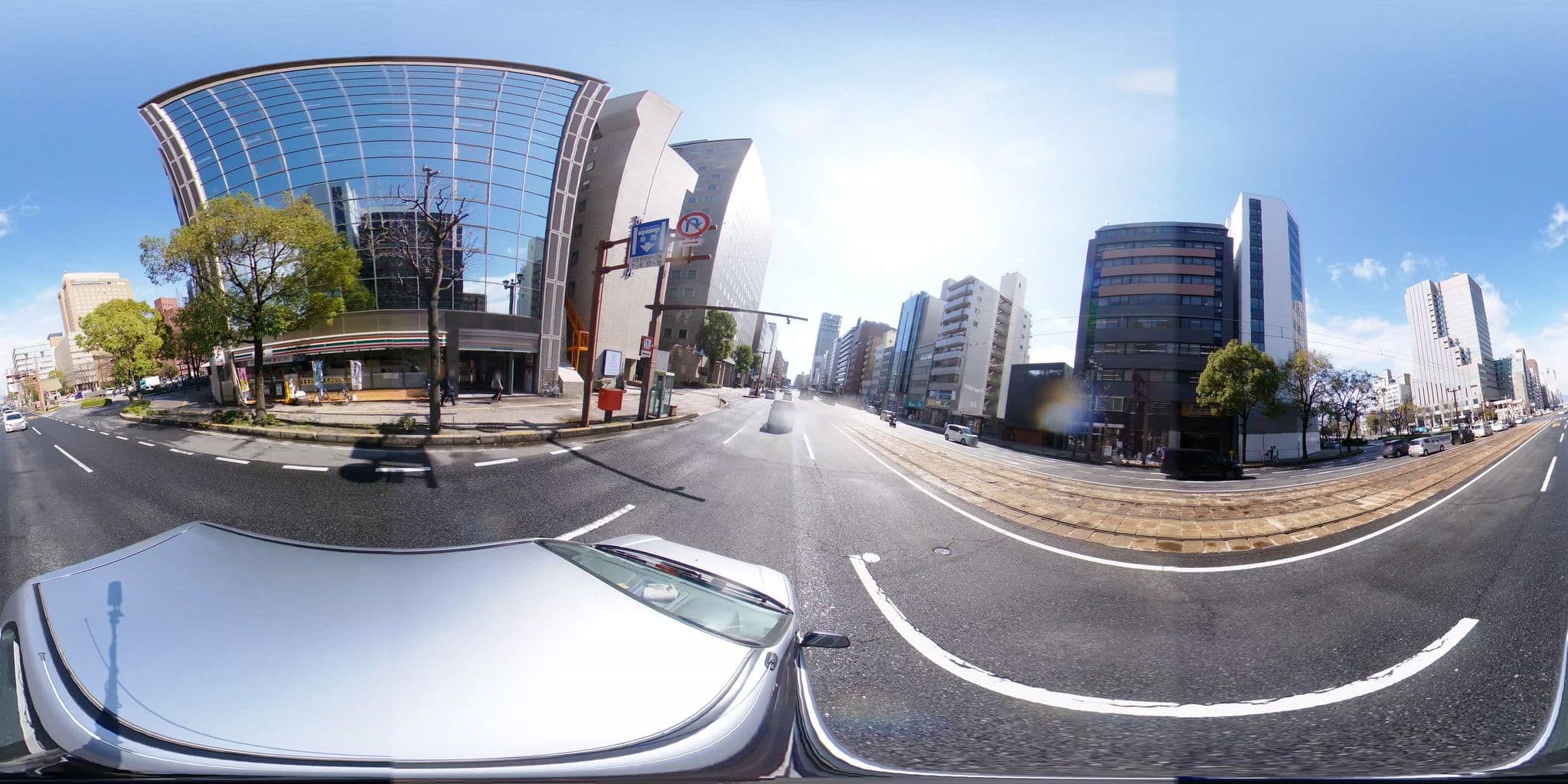Street view near HOTEL THE KNOT HIROSHIMA, Hiroshima — © potaro67v (CC BY-SA · Mapillary)